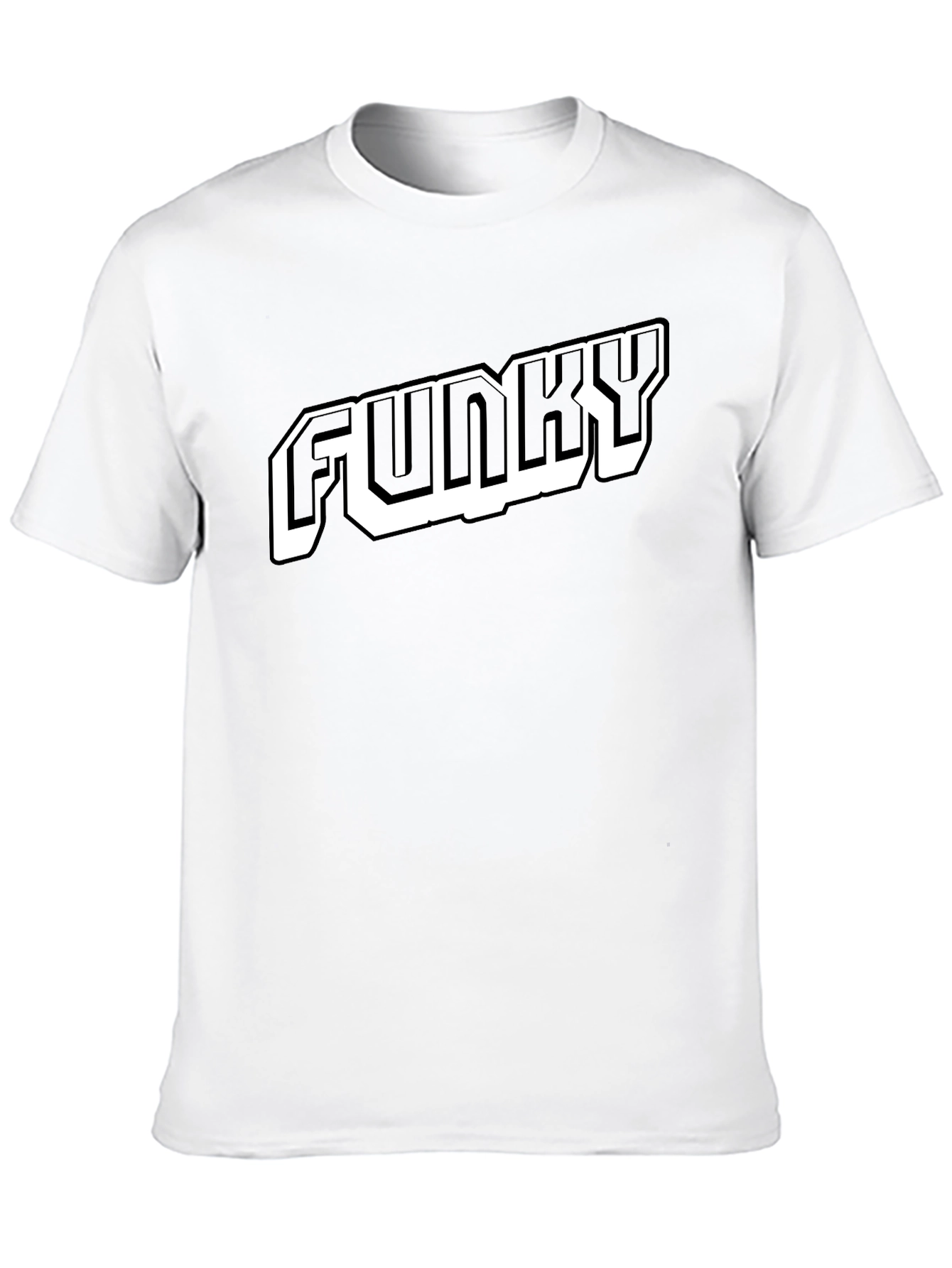 Funky Graphic T-Shirt - Black Cotton Blend