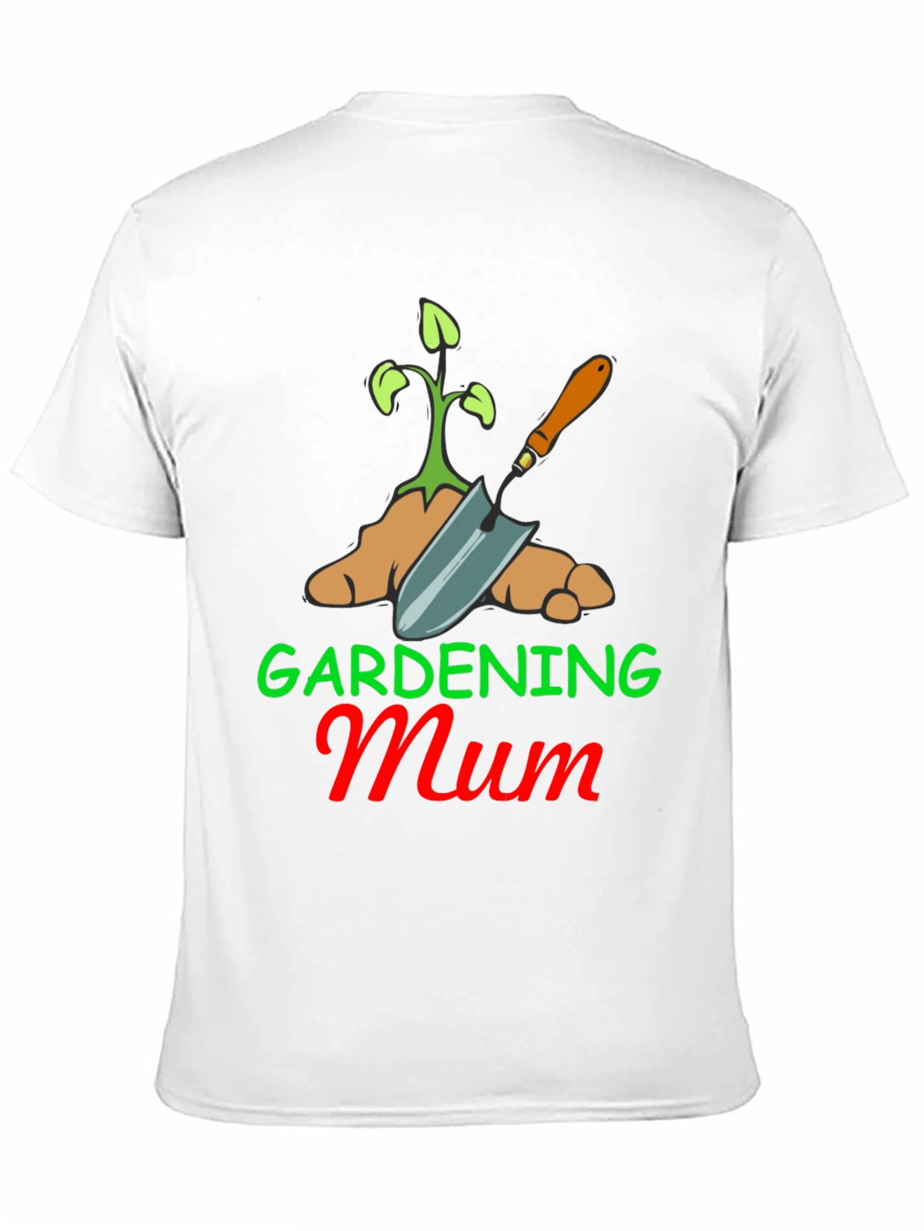 Gardening Mum T-Shirt - Black Cotton Blend