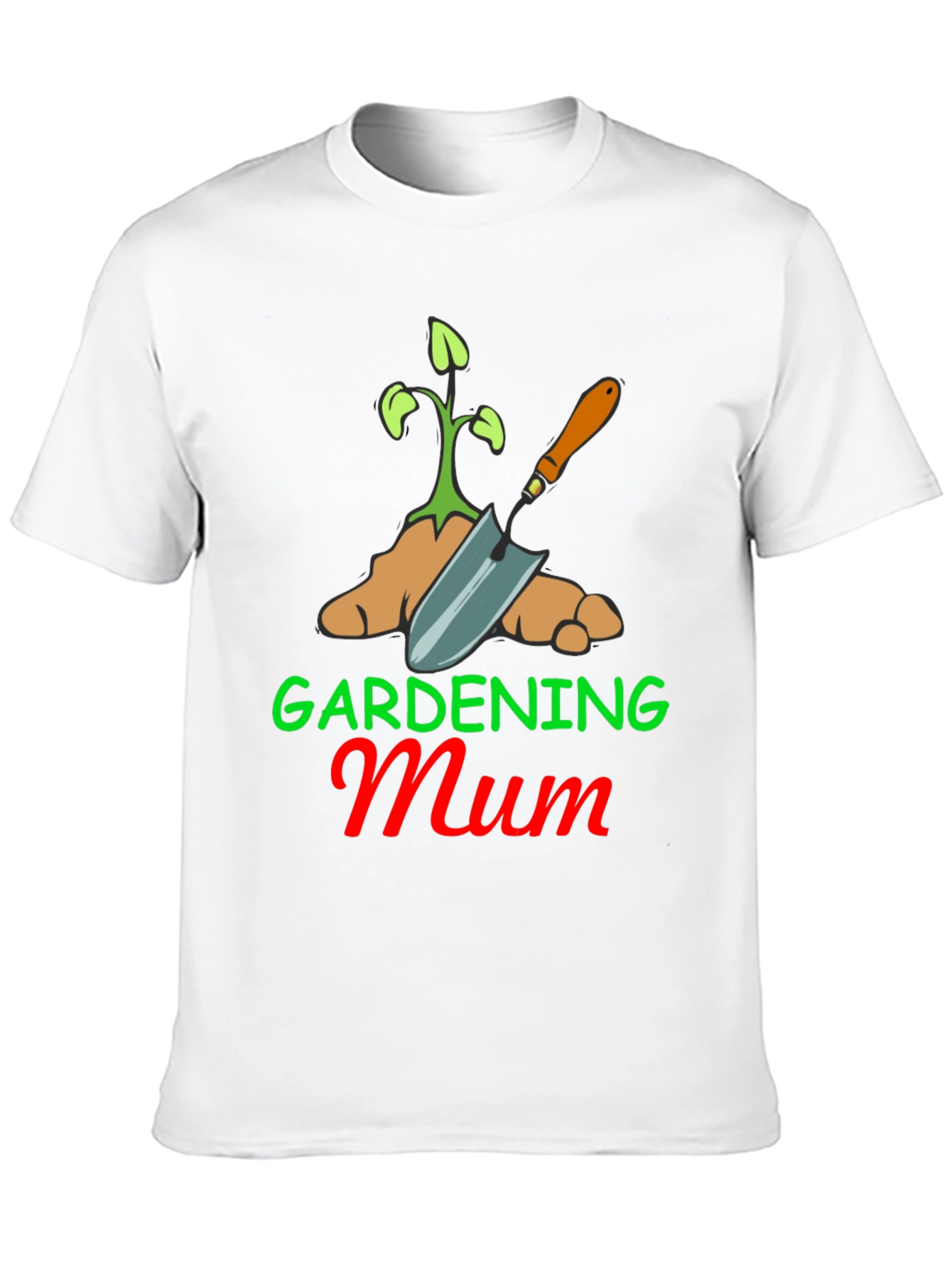 Gardening Mum T-Shirt - Black Cotton Blend