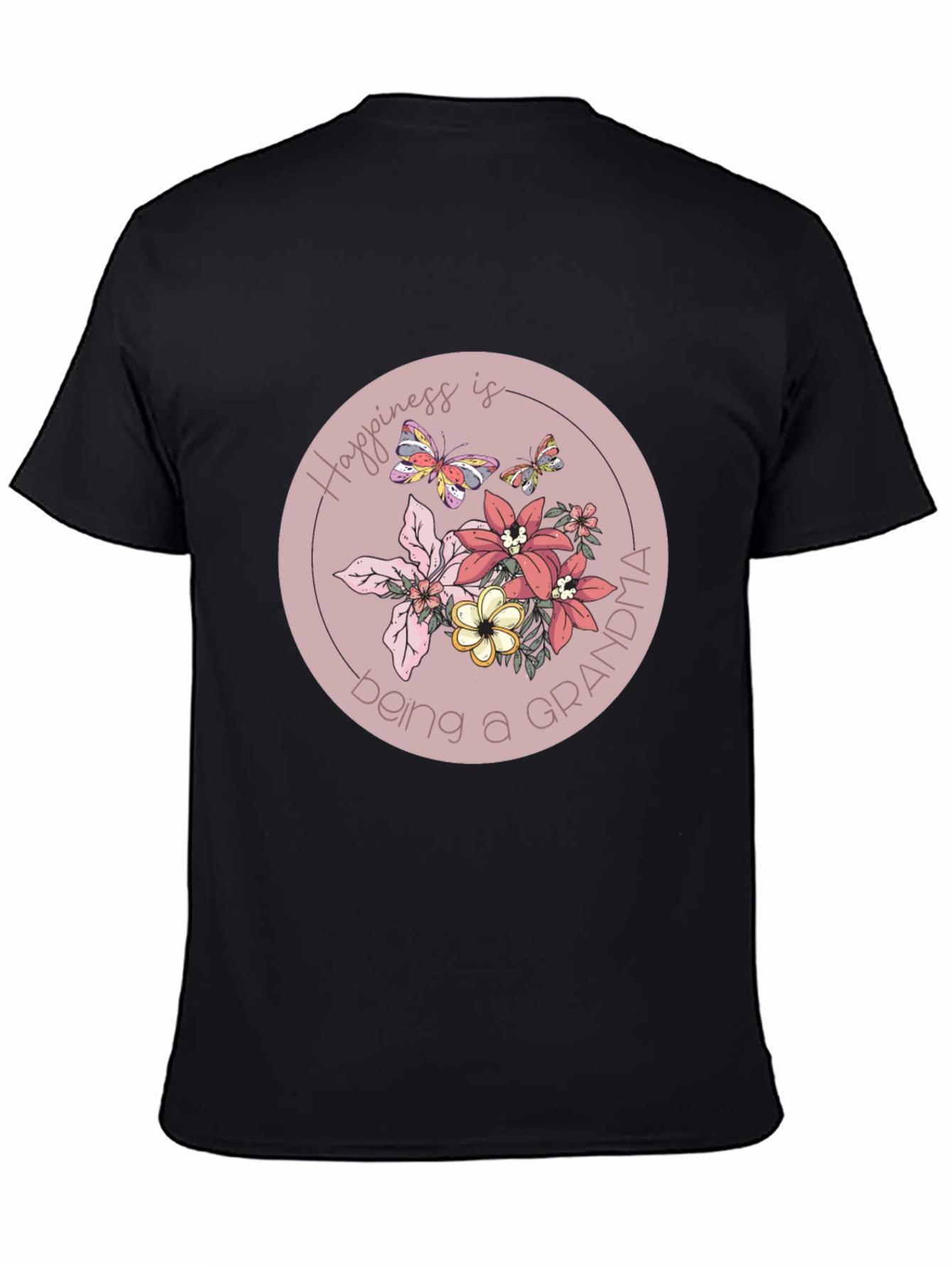 Grandma Happiness Floral Graphic Tee