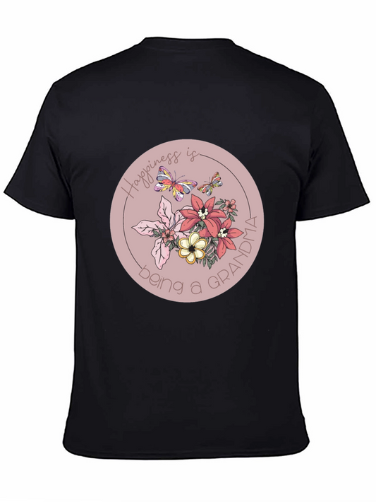 Grandma Happiness Floral Graphic Tee