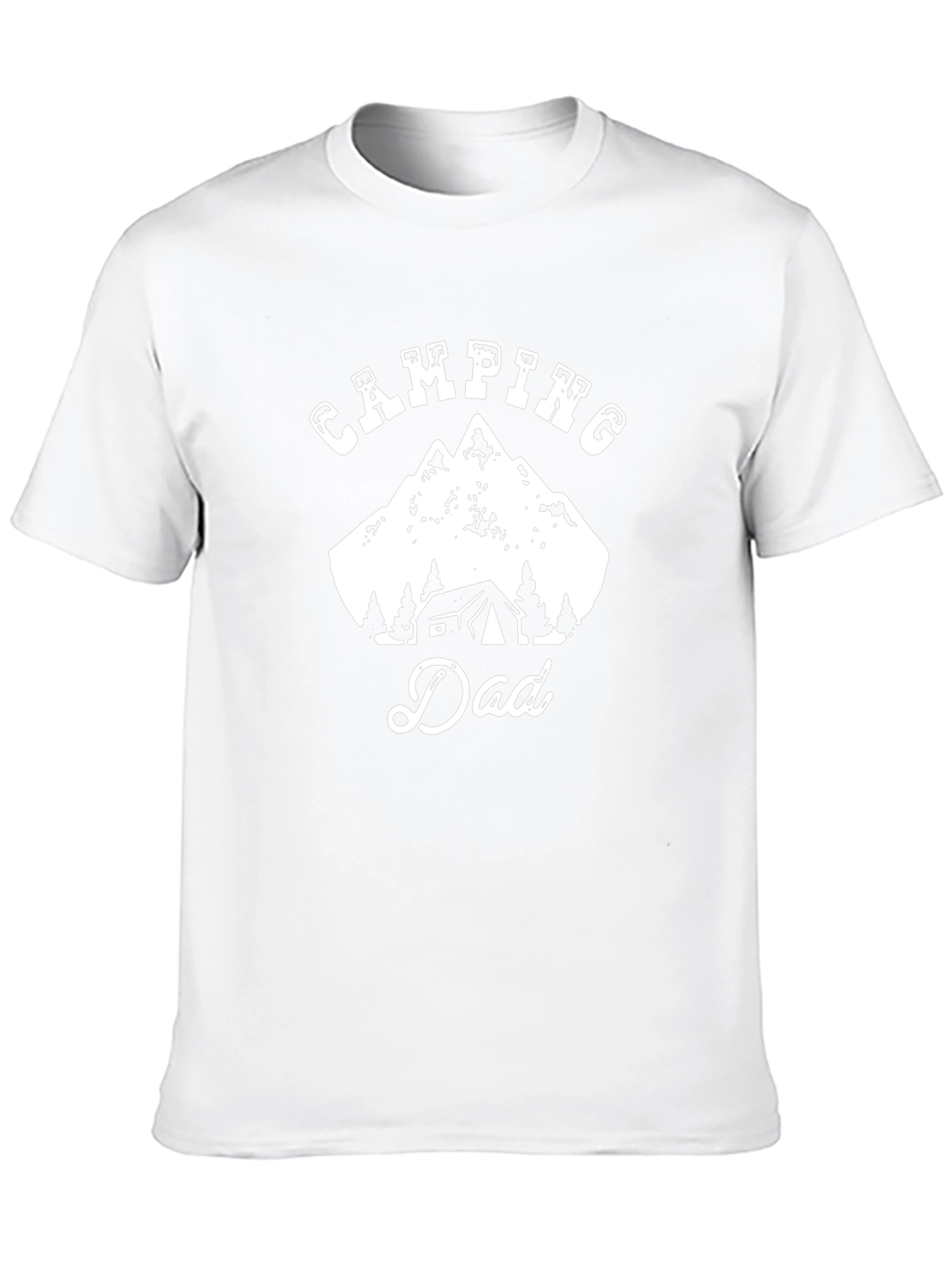 Camping Dad Graphic Tee - Black Cotton T-Shirt