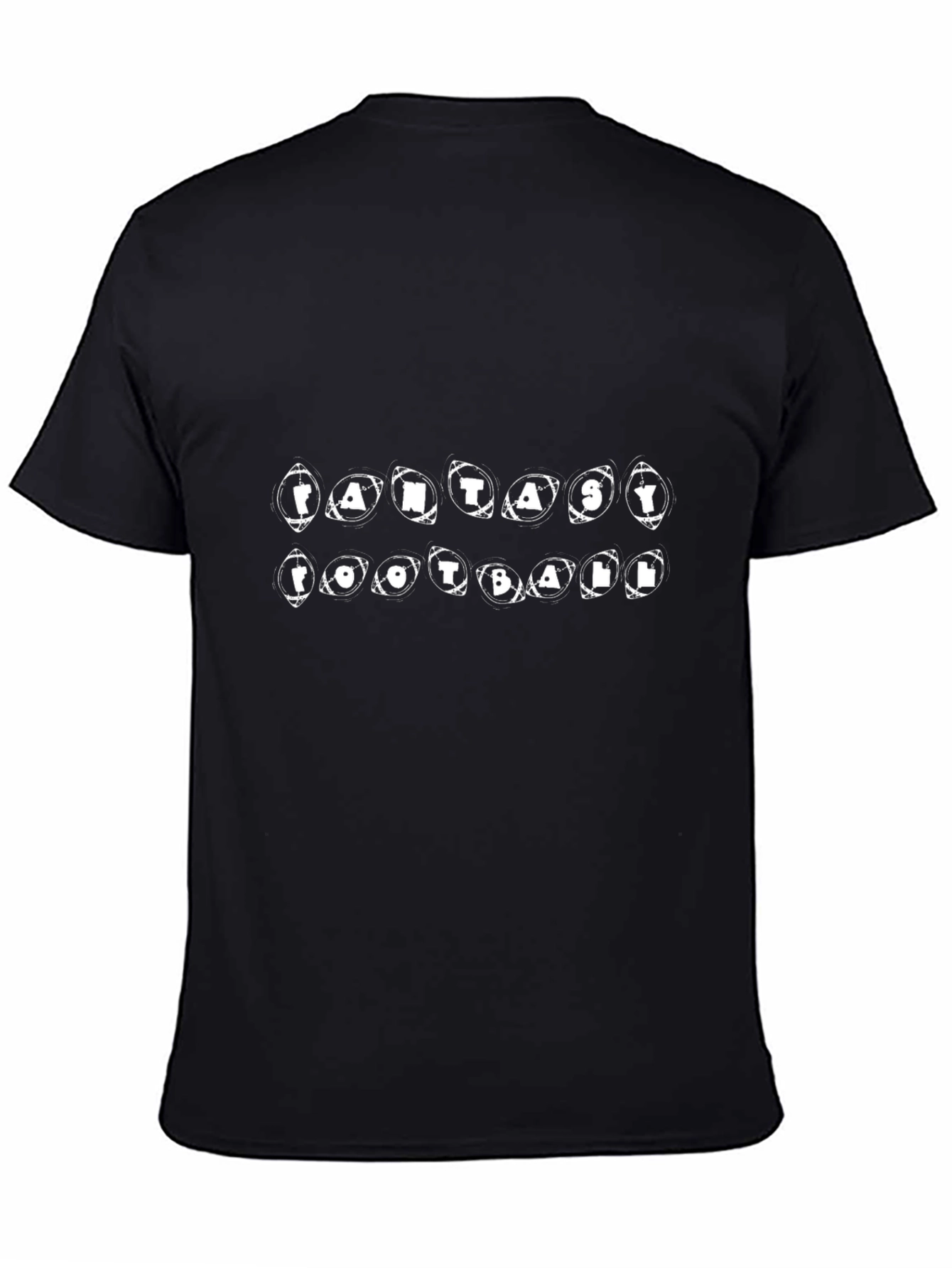 Fantasy Football Graphic Tee - Black Cotton T-Shirt