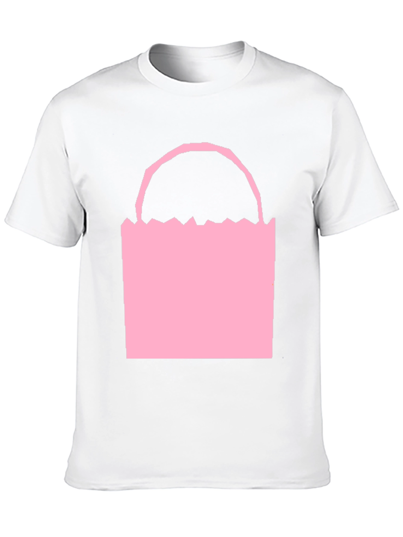 Pink Easter Basket Graphic Tee - Black