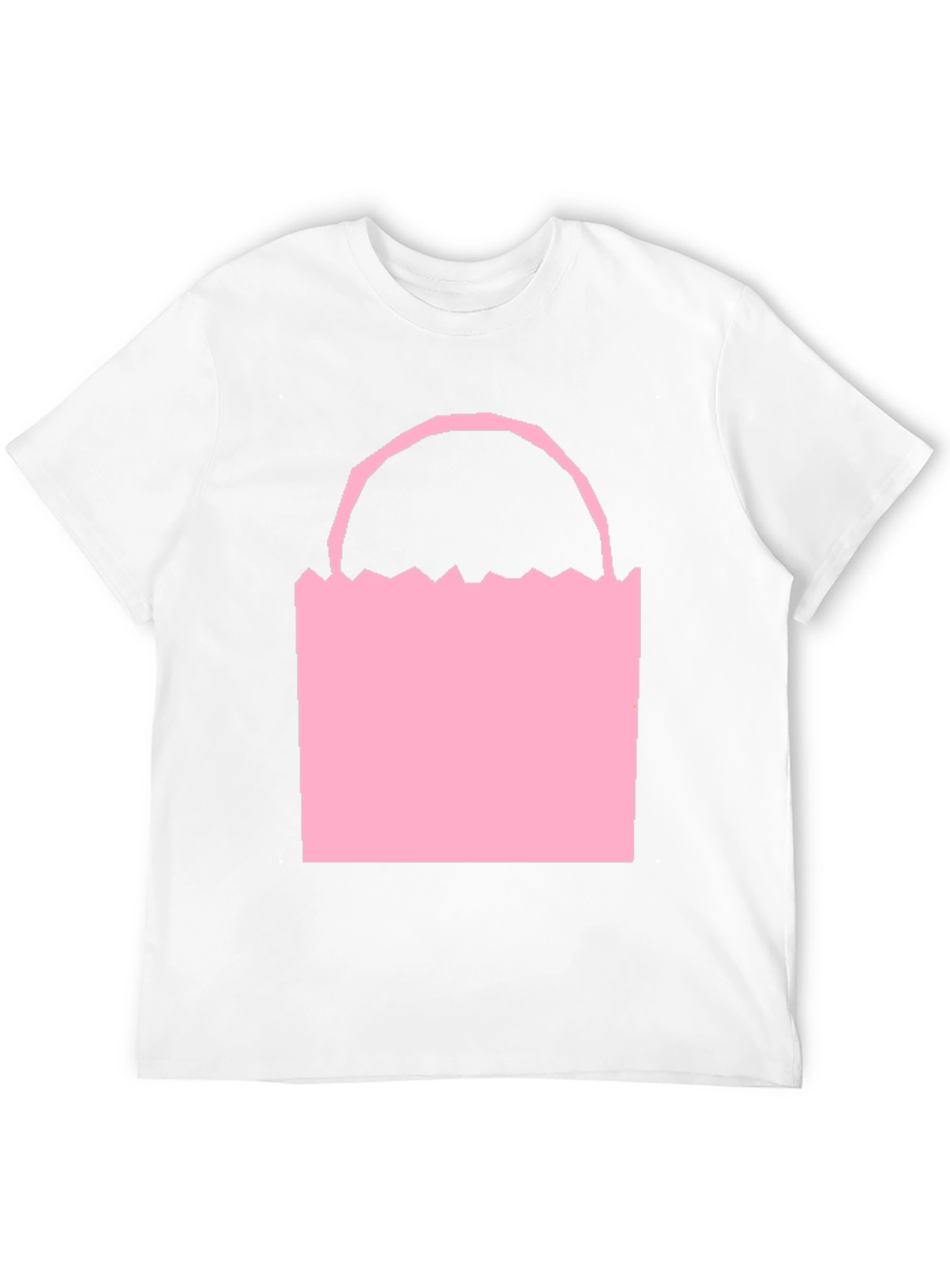 Pink Easter Basket Graphic Tee - Black