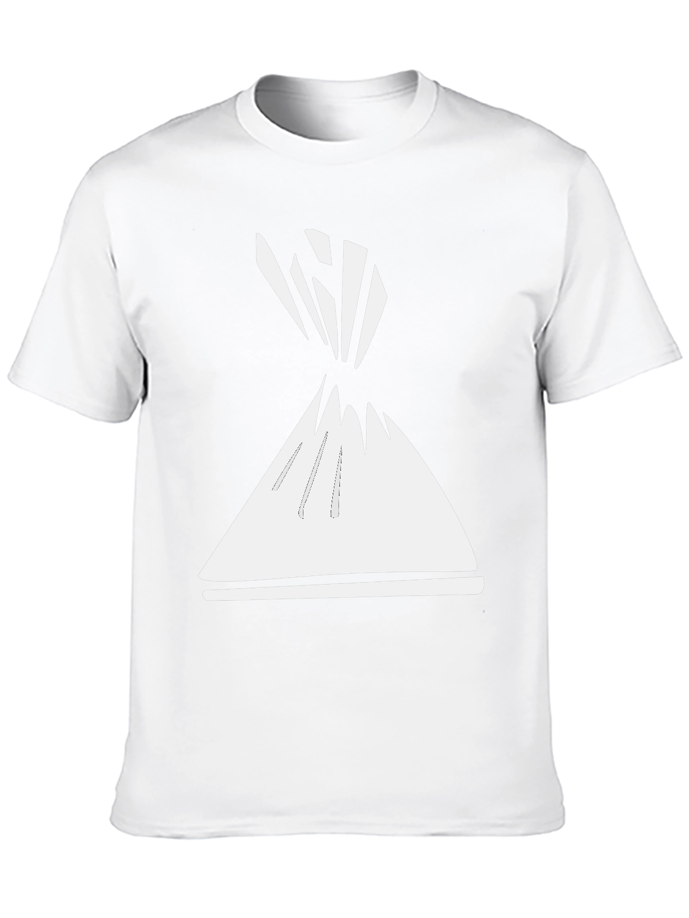 Abstract Cone Graphic Tee - Modern Style