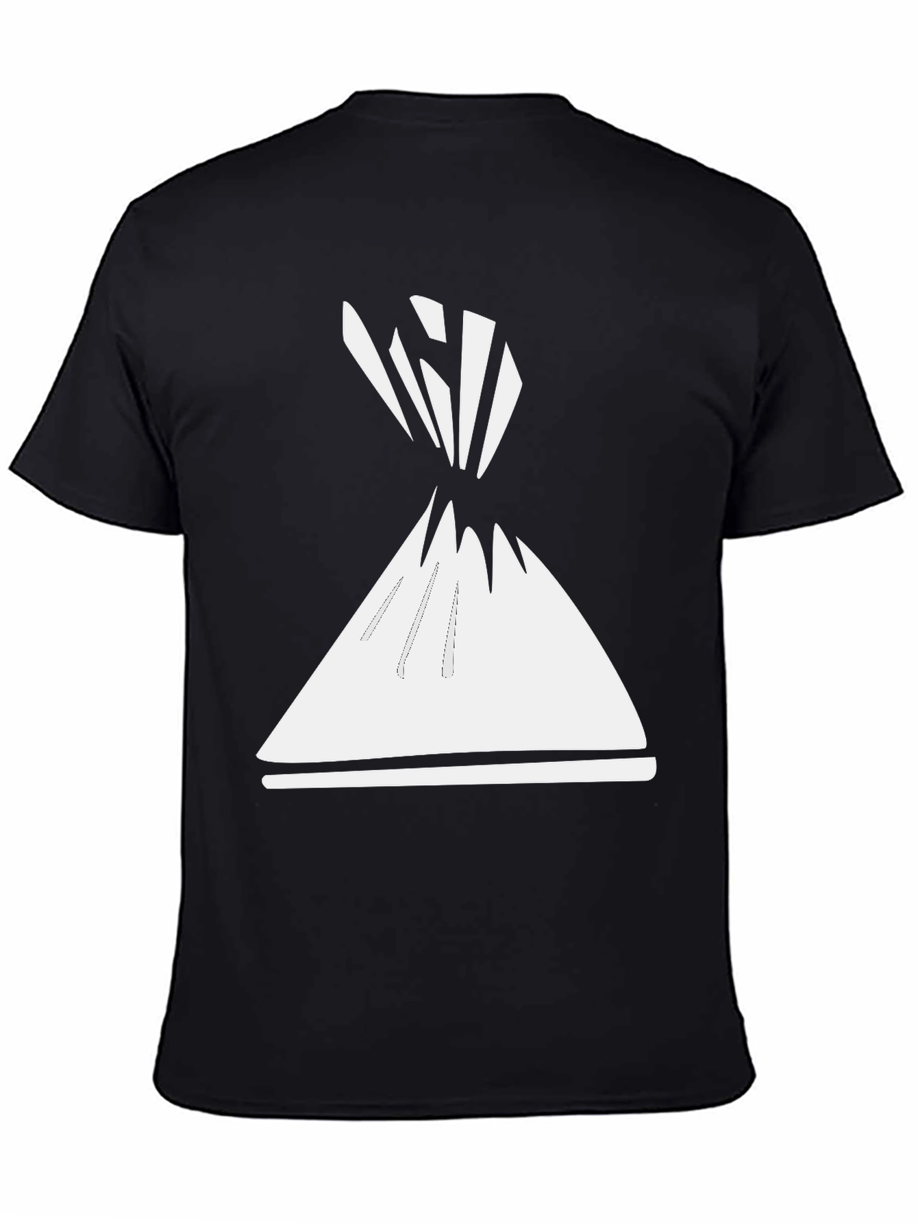 Abstract Cone Graphic Tee - Modern Style