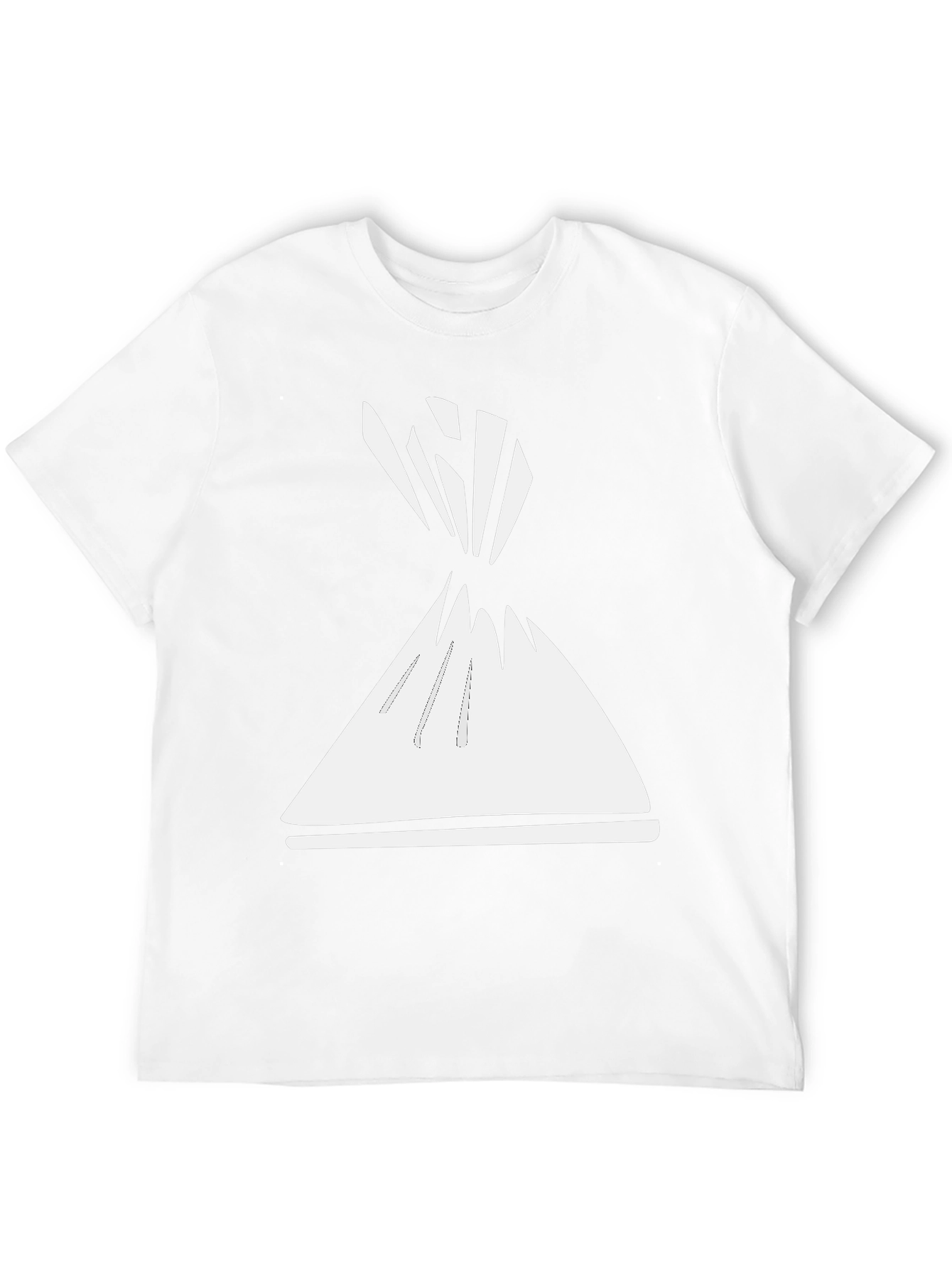 Abstract Cone Graphic Tee - Modern Style