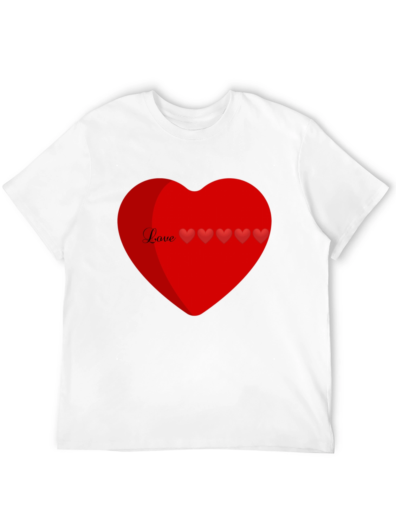 Love Heart Graphic T-Shirt Valentines Day