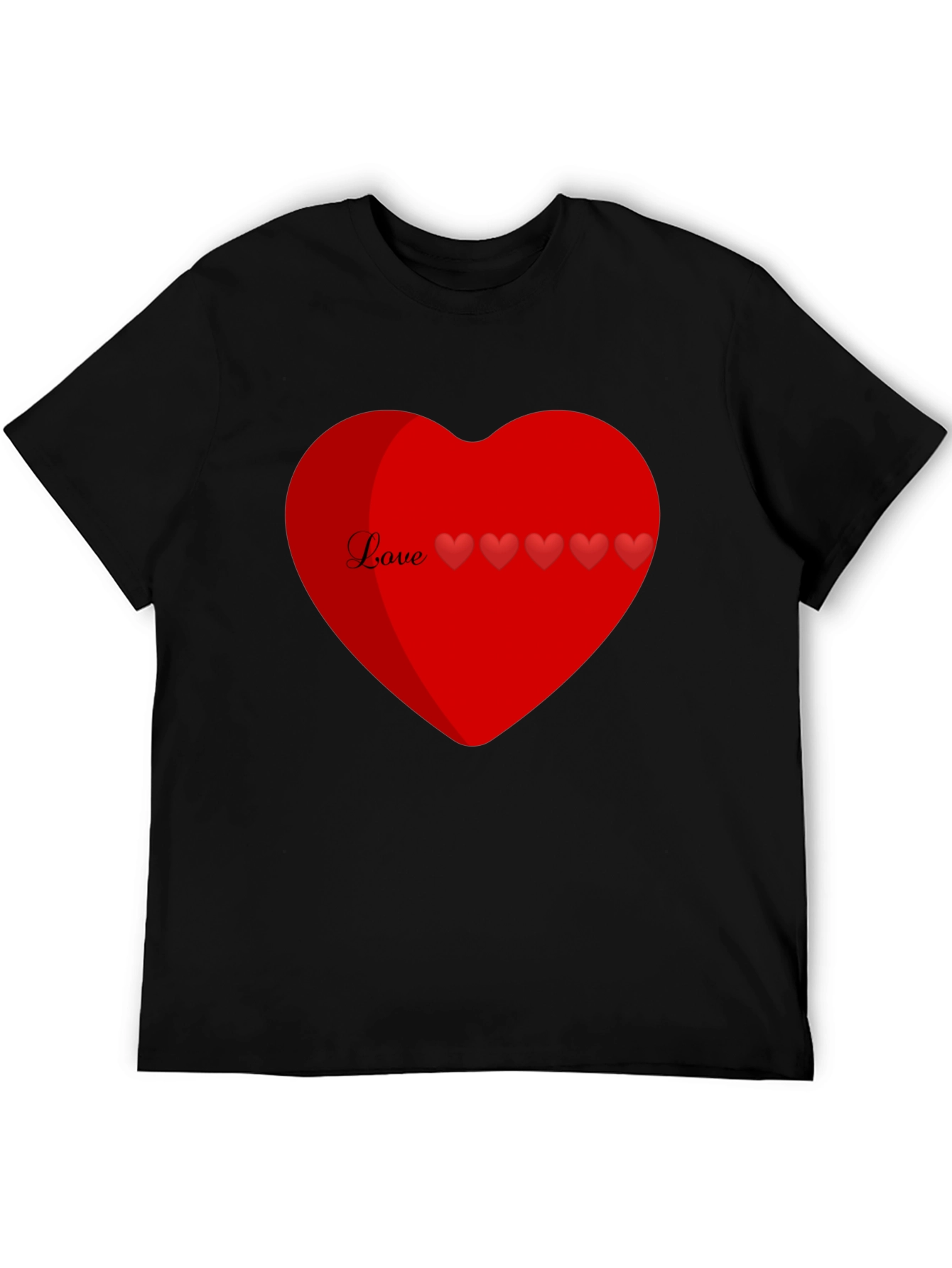 Love Heart Graphic T-Shirt Valentines Day