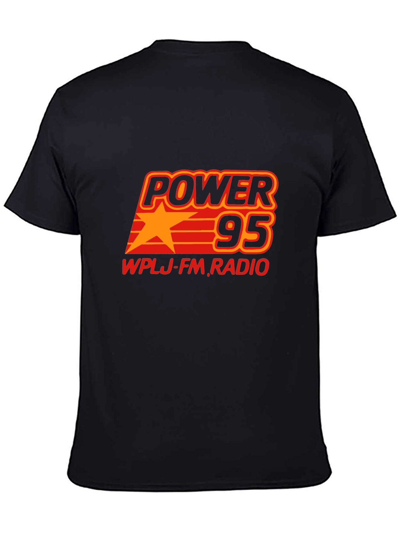 Power 95 WPLJ FM Radio Black T-Shirt