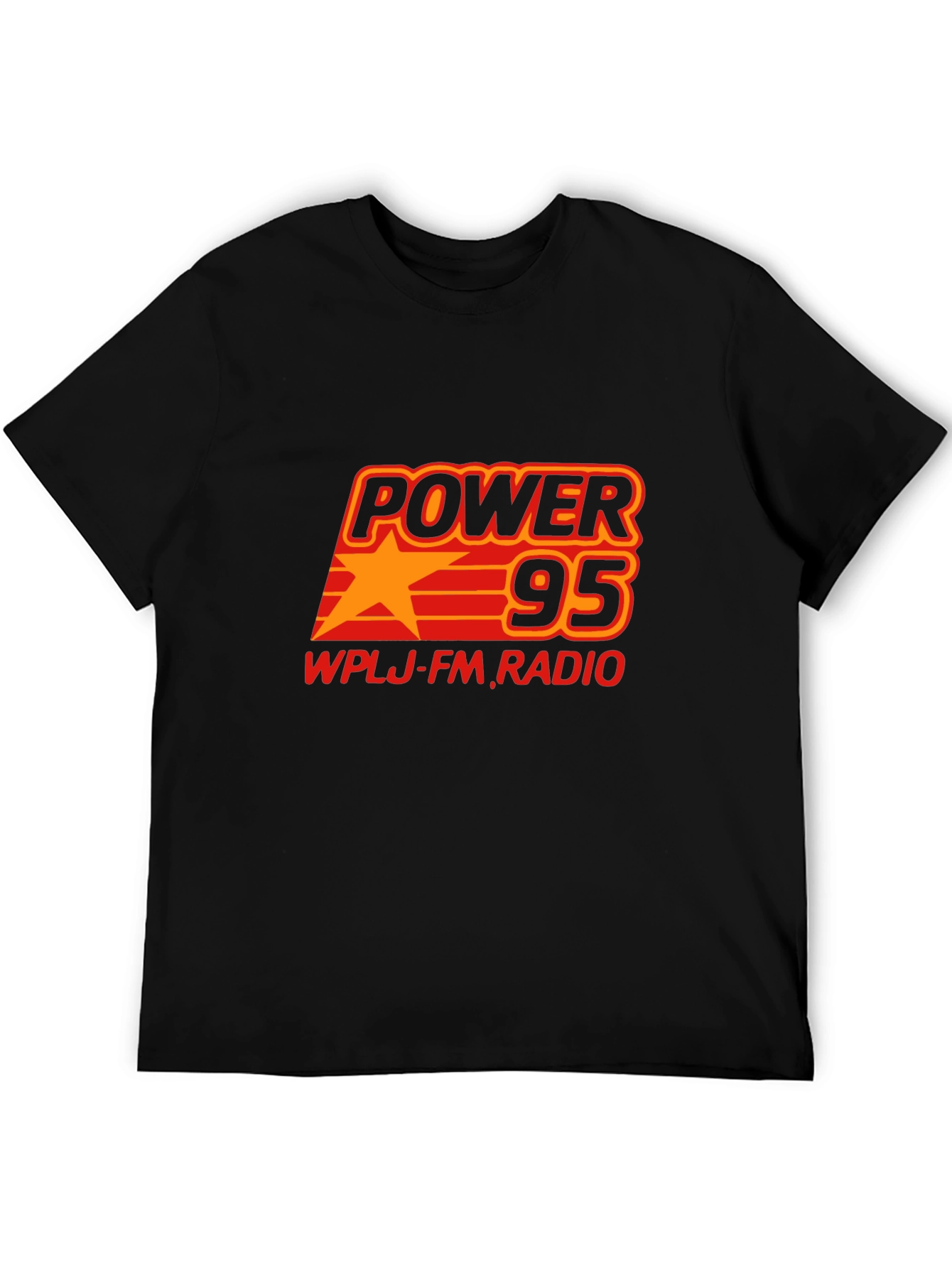Power 95 WPLJ FM Radio Black T-Shirt
