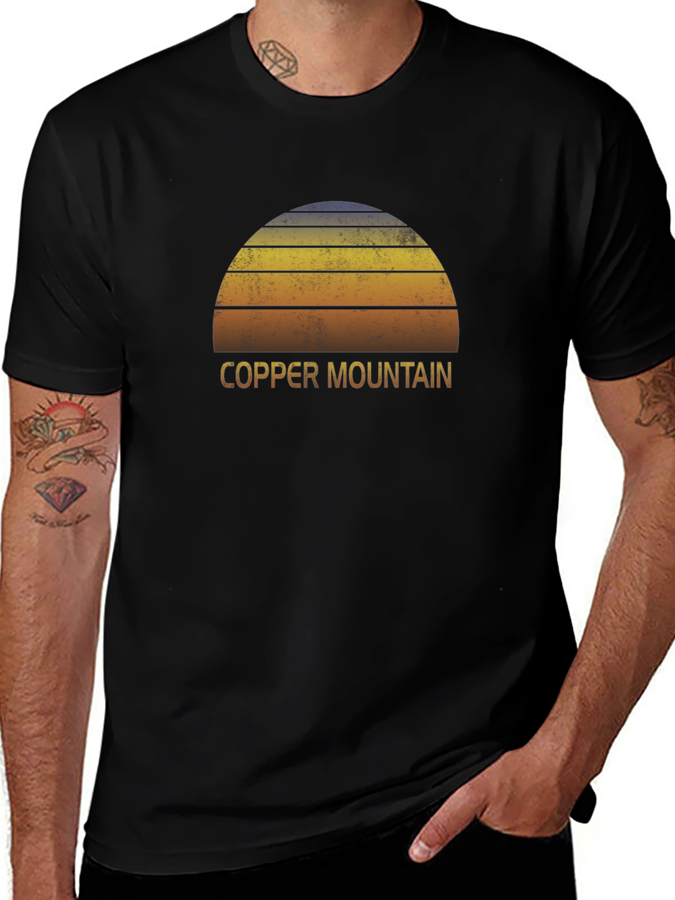 Copper Mountain Retro Sunset Graphic T-Shirt