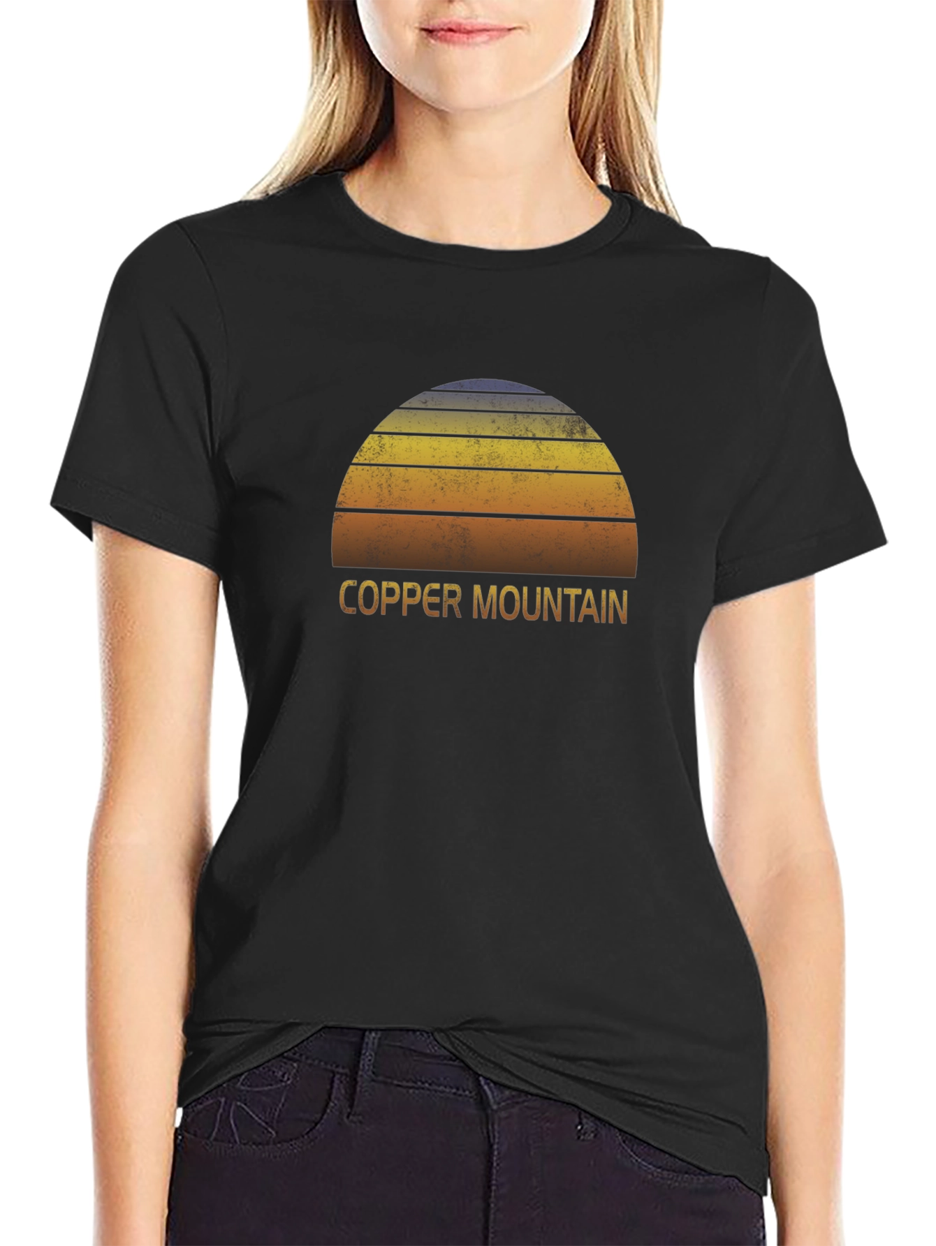 Copper Mountain Retro Sunset Graphic T-Shirt