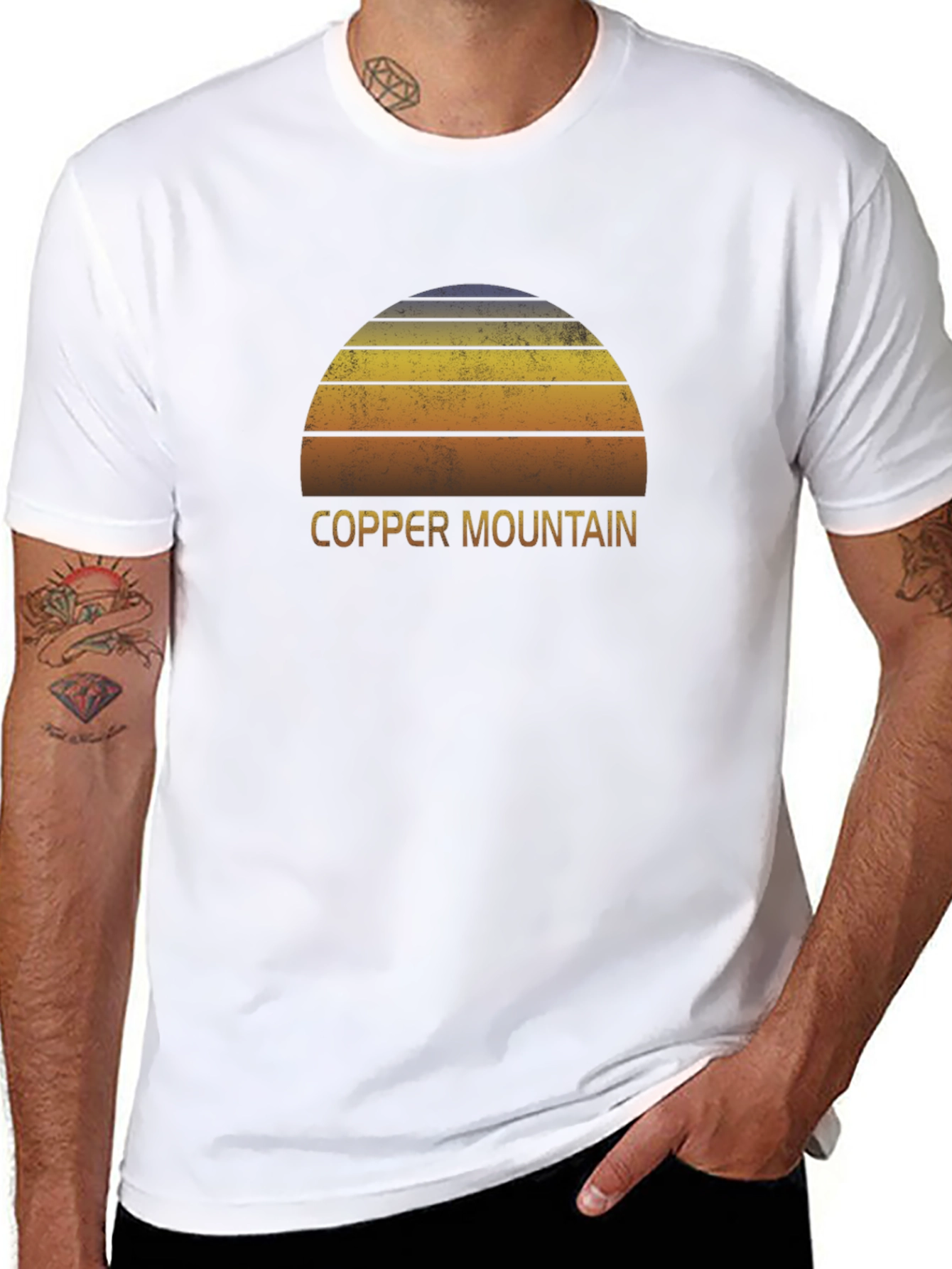 Copper Mountain Retro Sunset Graphic T-Shirt
