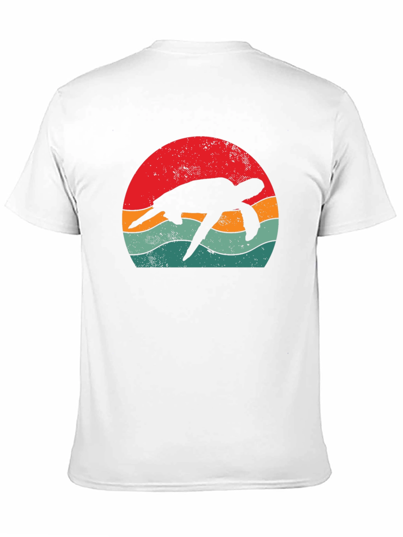 Retro Turtle Graphic Tee - Black