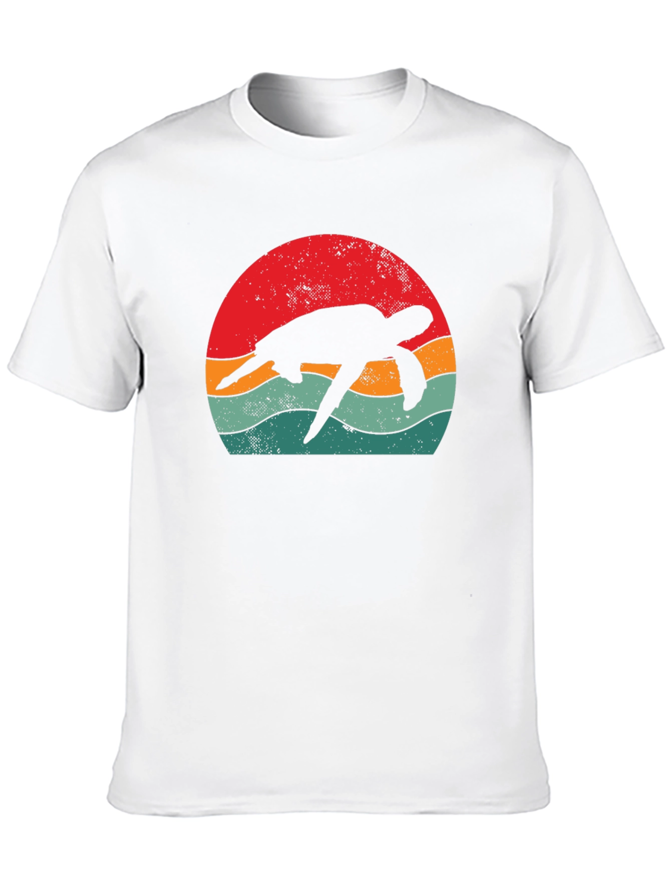 Retro Turtle Graphic Tee - Black