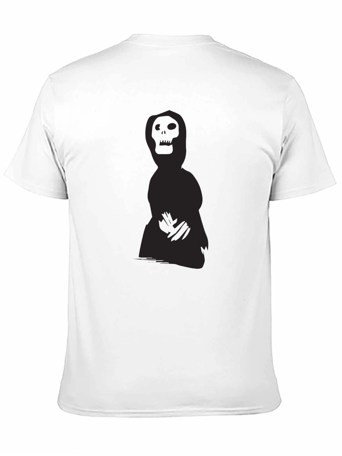 Grim Reaper Graphic Print Black Tee
