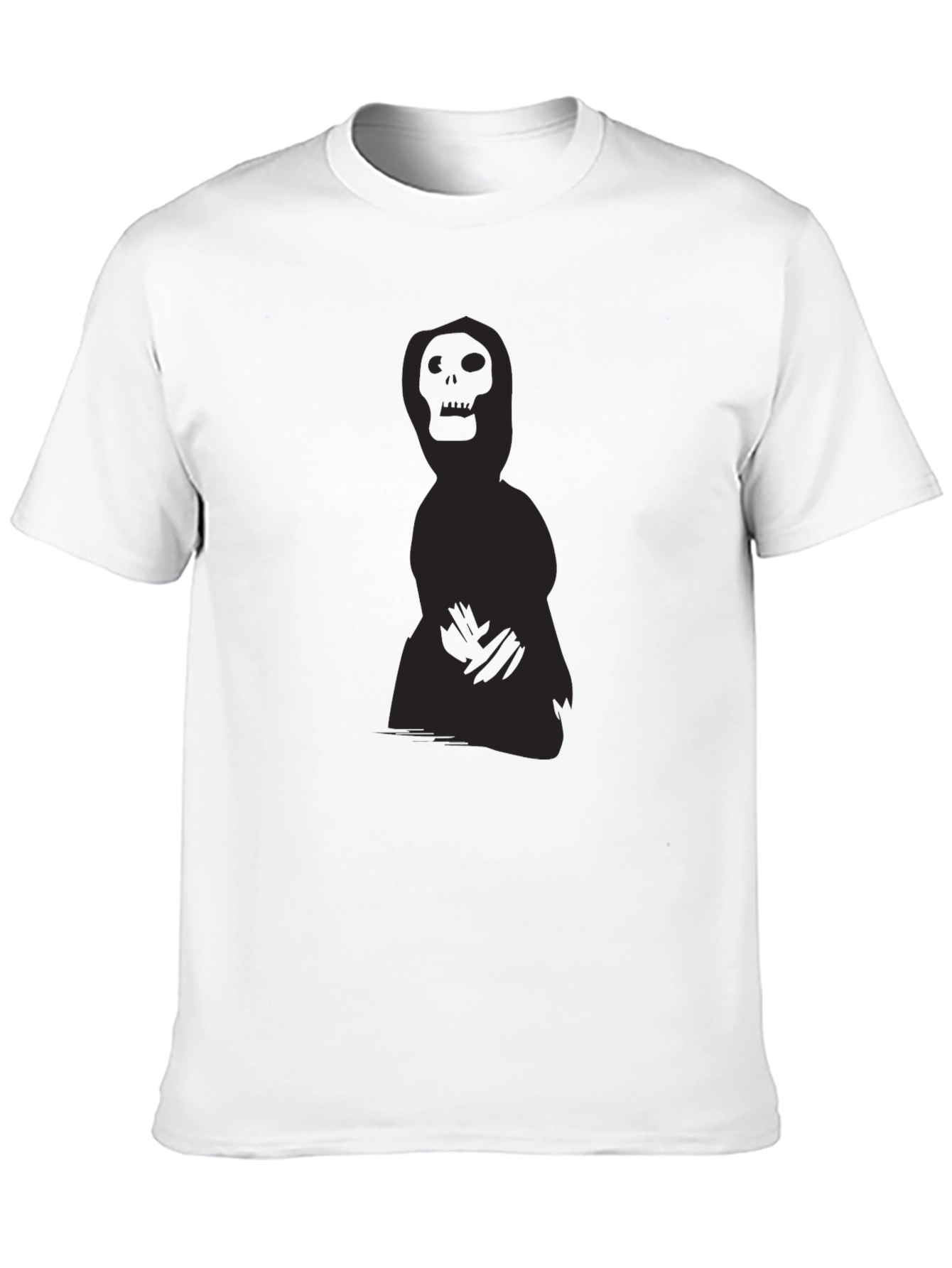 Grim Reaper Graphic Print Black Tee