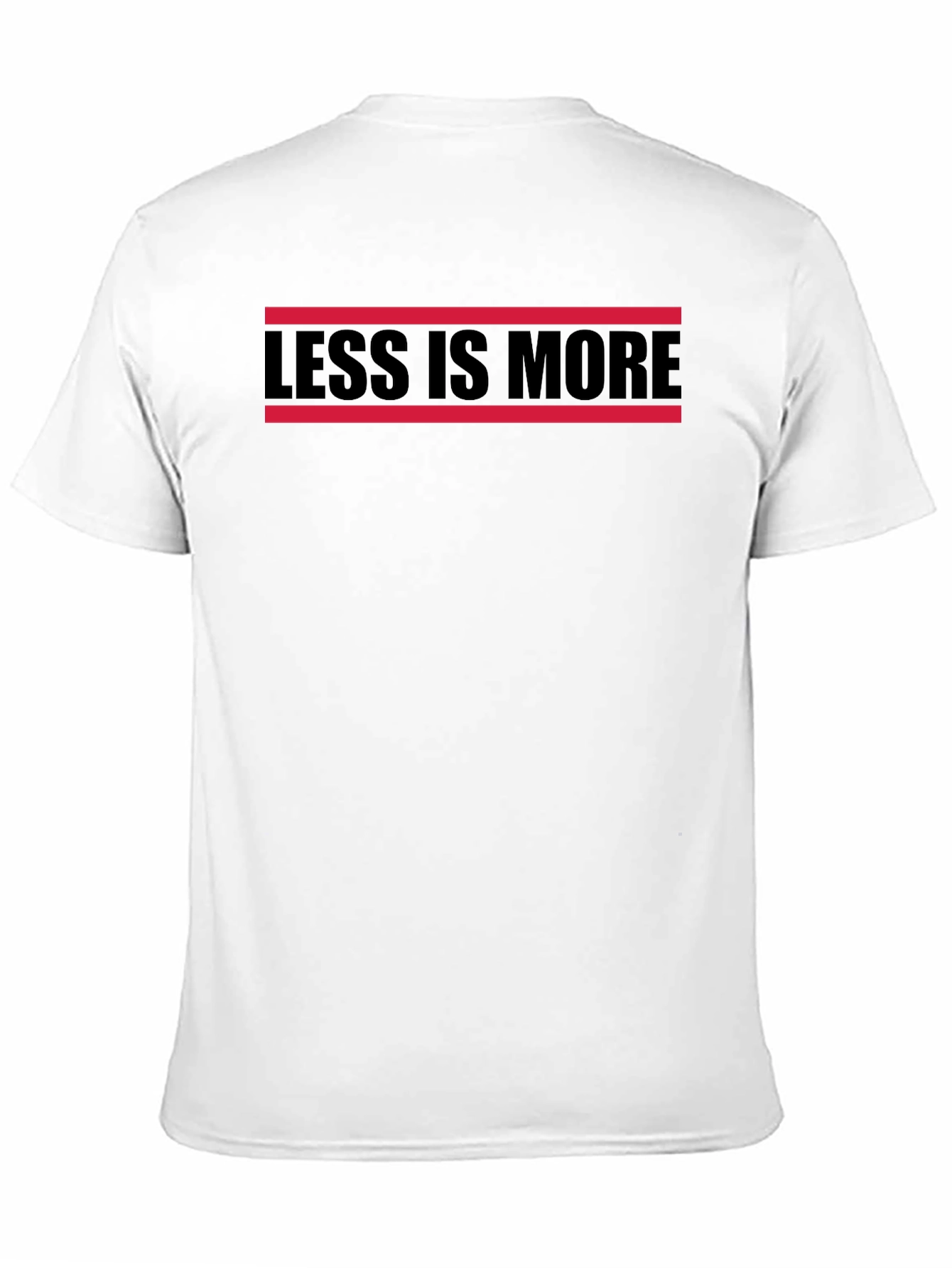 Less is More Black Graphic T-Shirt