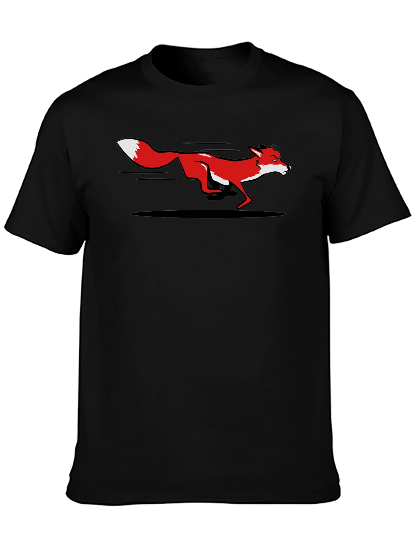 Fox Graphic Tee - Sleek Black T-Shirt