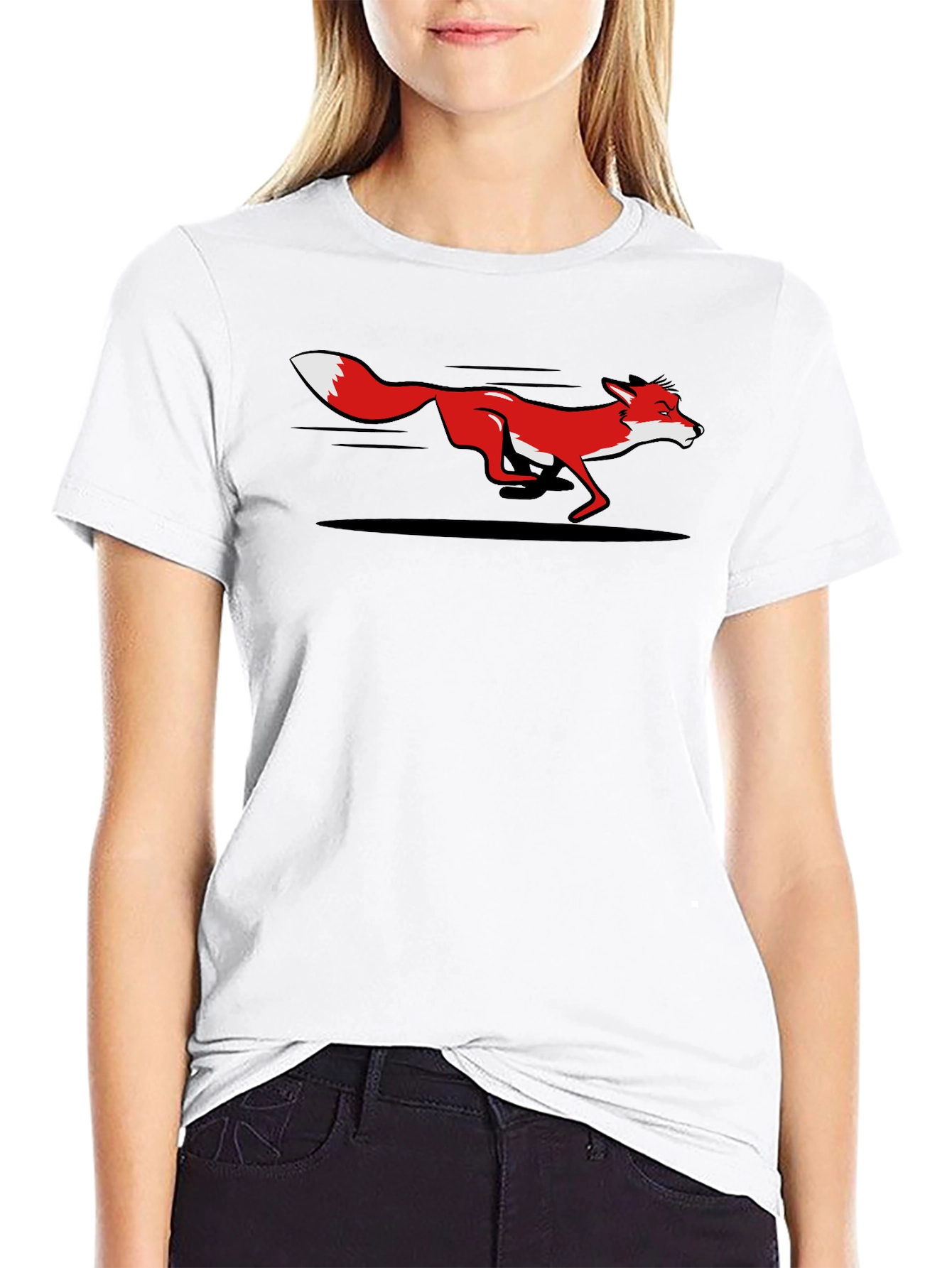 Fox Graphic Tee - Sleek Black T-Shirt