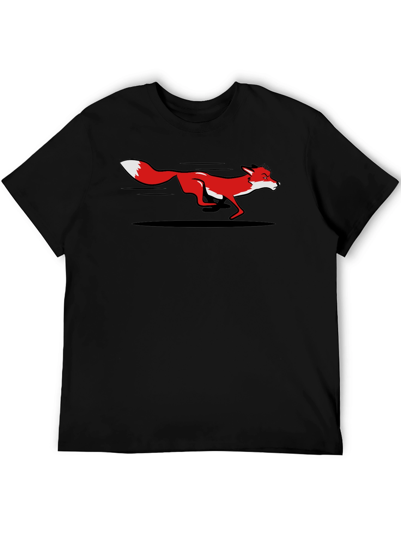 Fox Graphic Tee - Sleek Black T-Shirt
