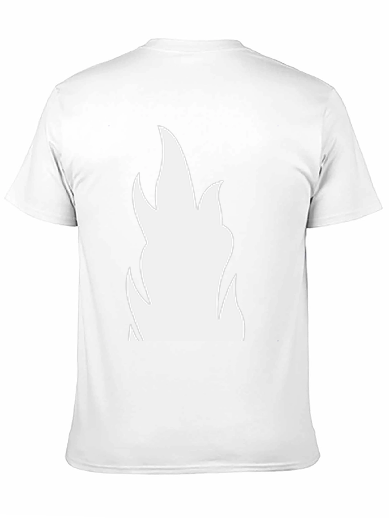 Bold Flame Graphic Tee - Black Cotton T-Shirt