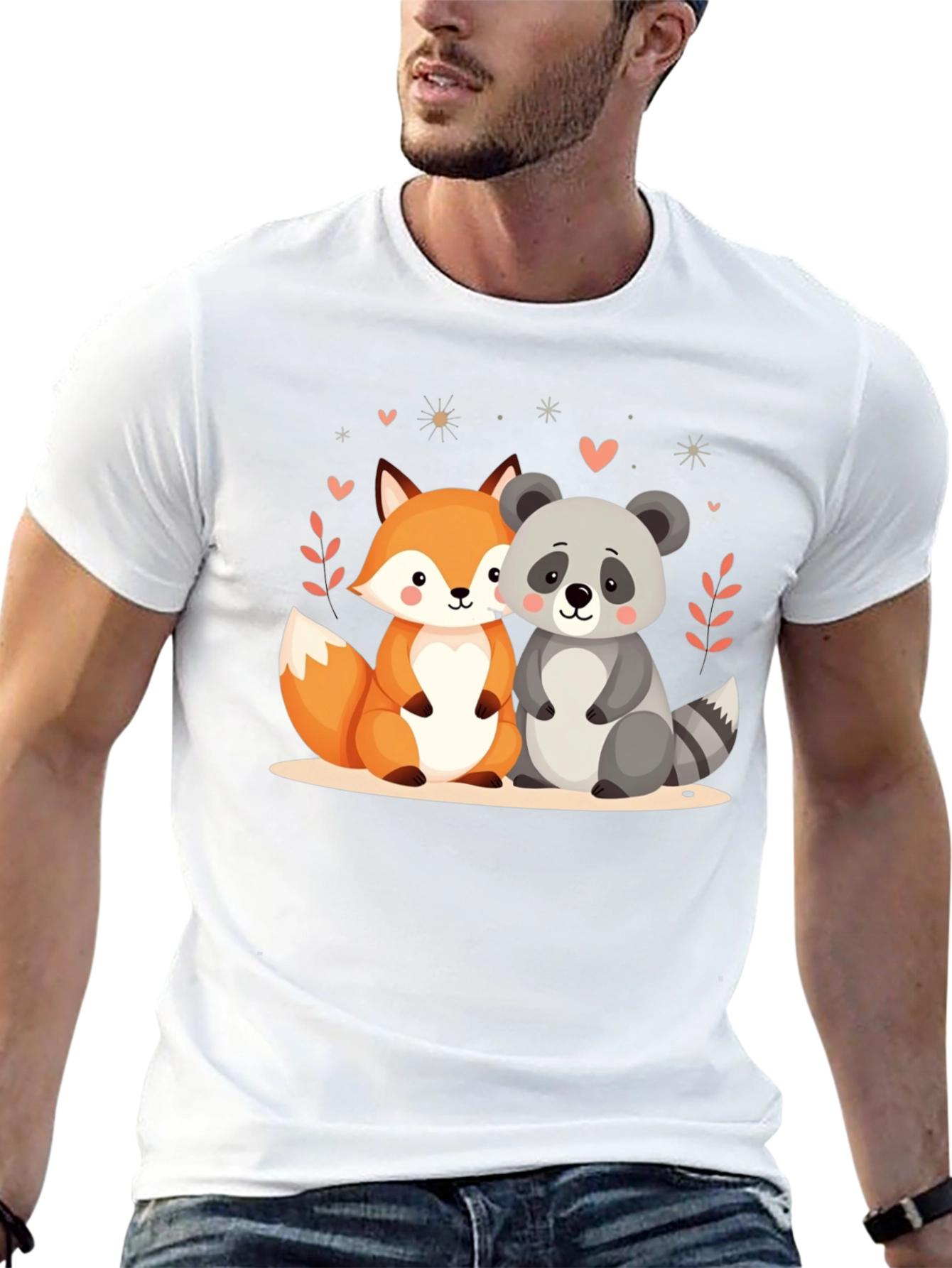 Cute Animal Friends Graphic Tee