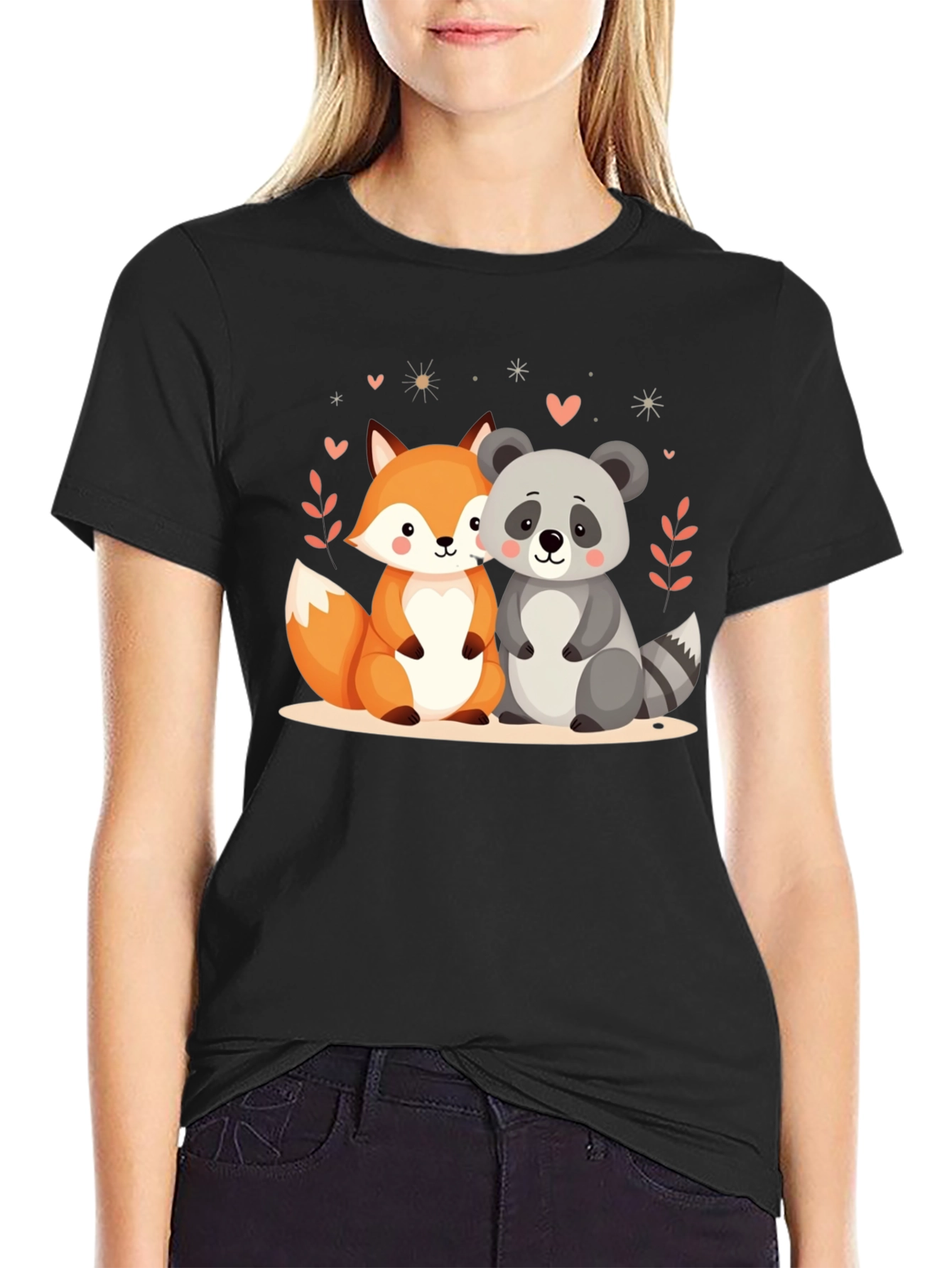 Cute Animal Friends Graphic Tee