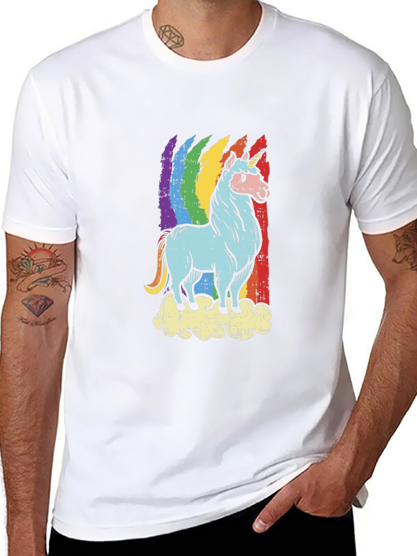 Rainbow Unicorn T-Shirt - Graphic Tee