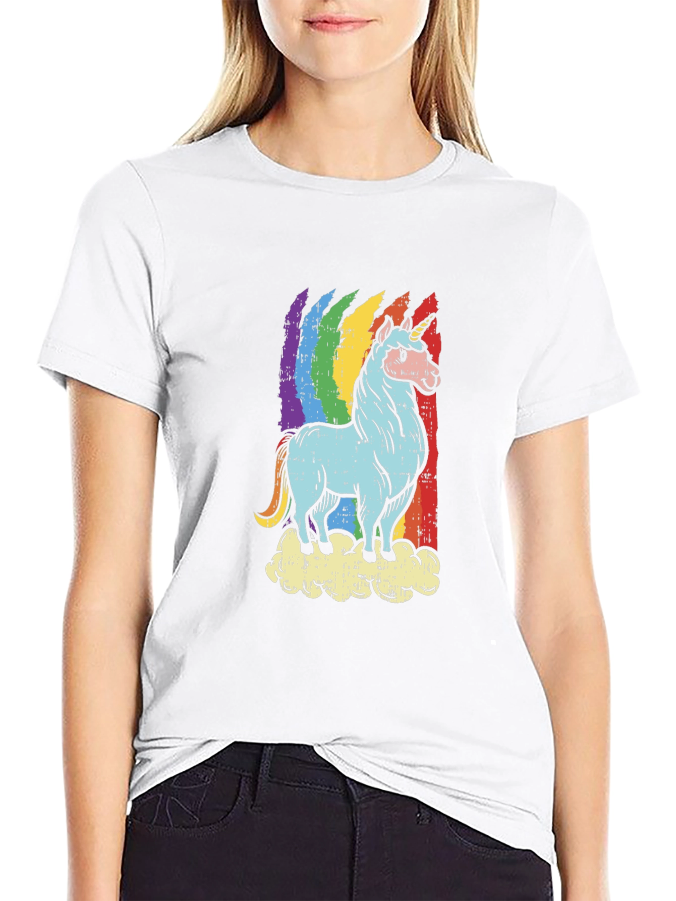 Rainbow Unicorn T-Shirt - Graphic Tee