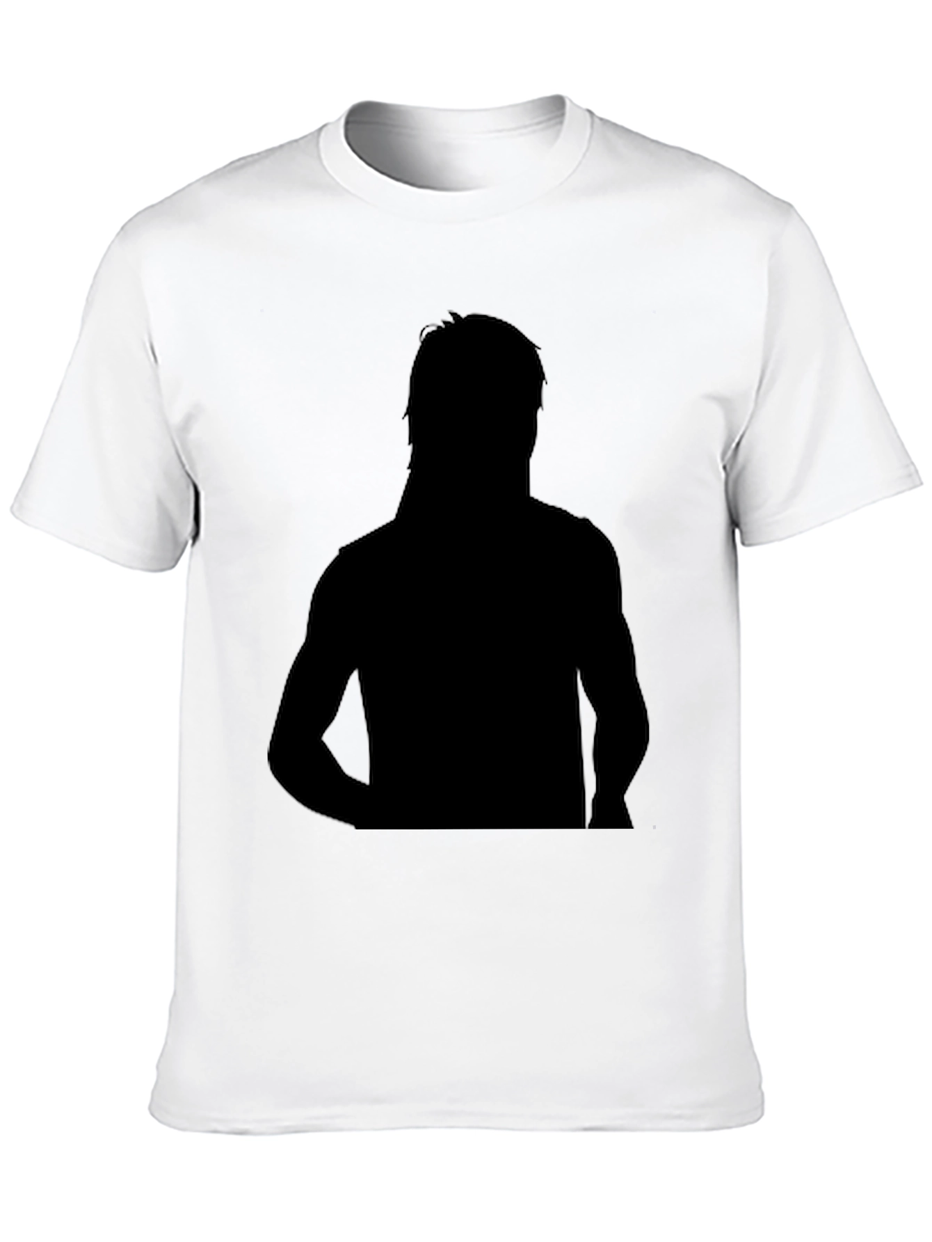Silhouette Graphic Tee - Soft Black Cotton