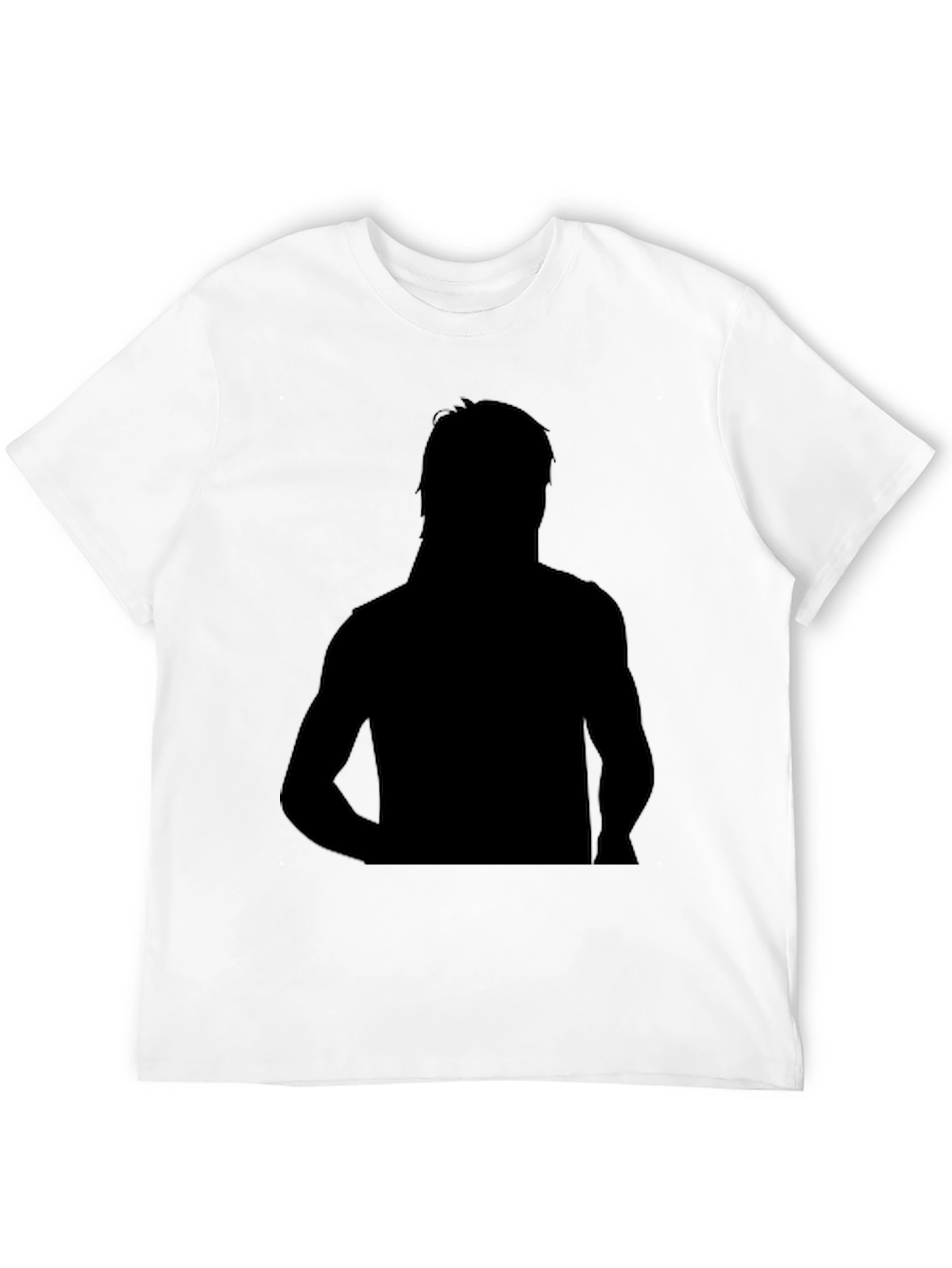 Silhouette Graphic Tee - Soft Black Cotton