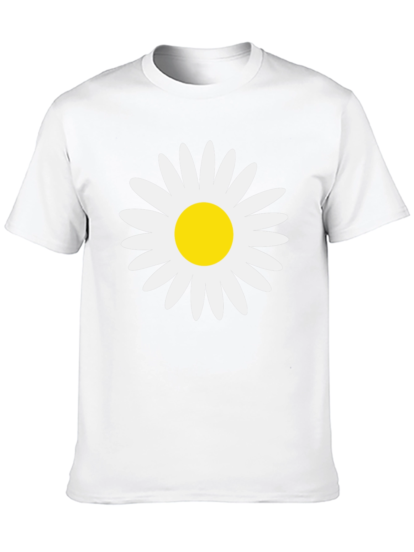 Daisy Graphic Tee - Black Cotton Comfort