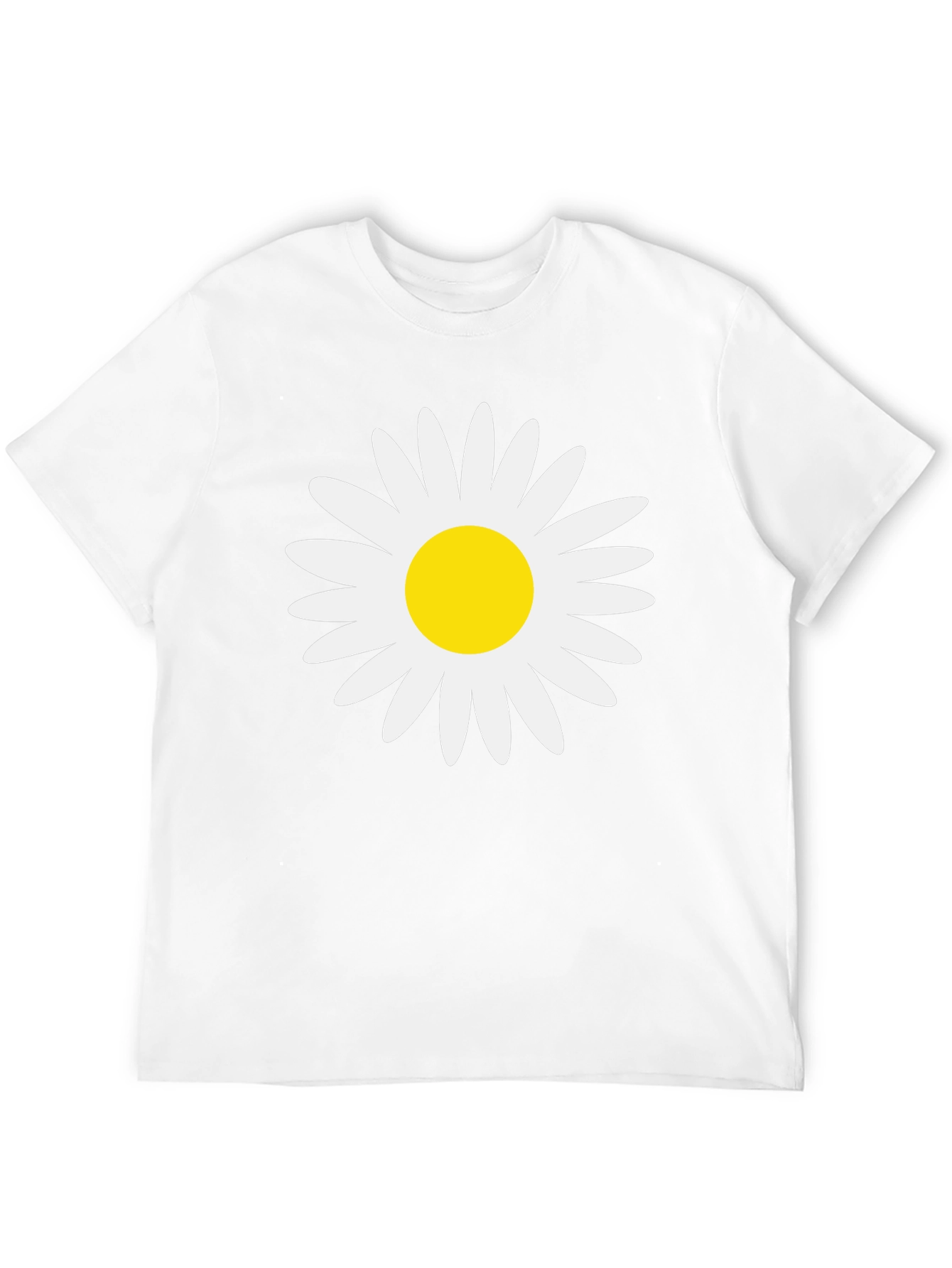 Daisy Graphic Tee - Black Cotton Comfort