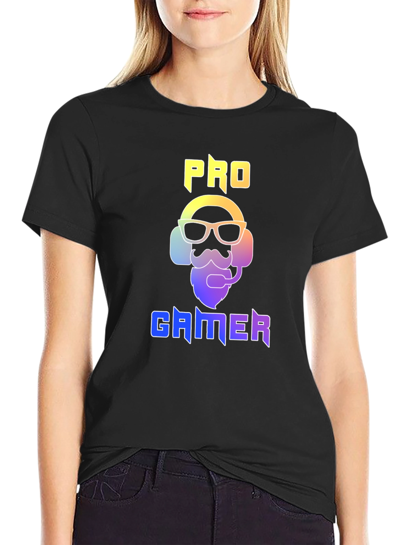 Pro Gamer Graphic Tee - Black Cotton T-Shirt