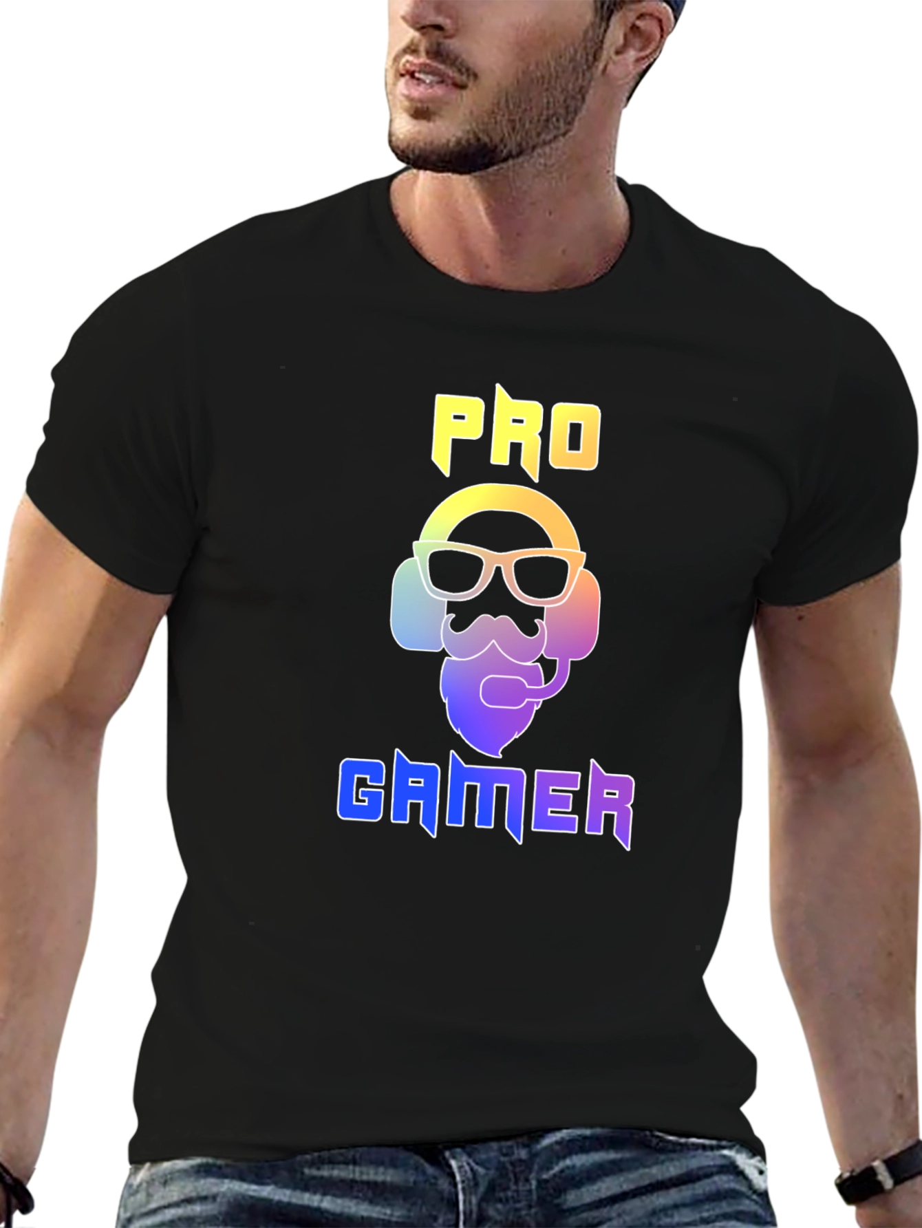 Pro Gamer Graphic Tee - Black Cotton T-Shirt
