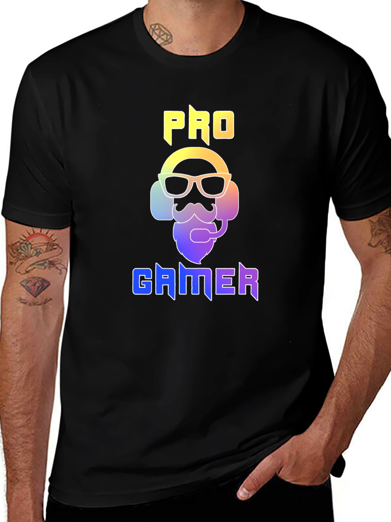 Pro Gamer Graphic Tee - Black Cotton T-Shirt