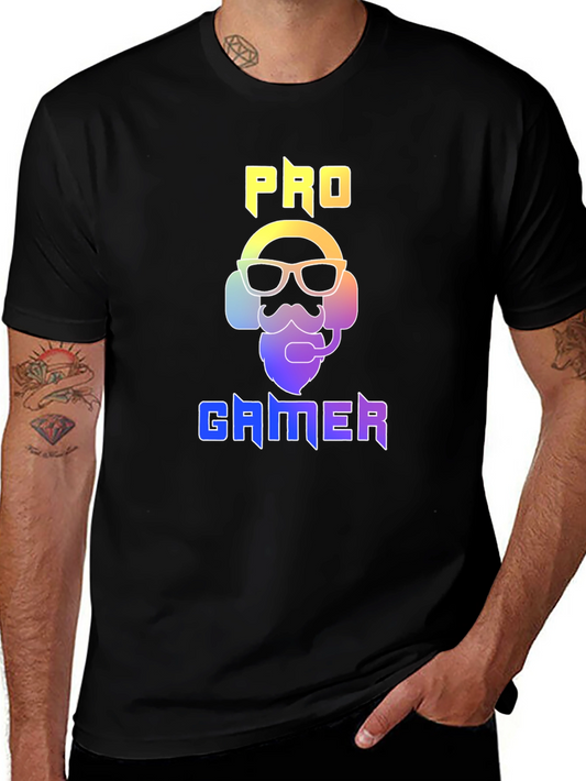 Pro Gamer Graphic Tee - Black Cotton T-Shirt
