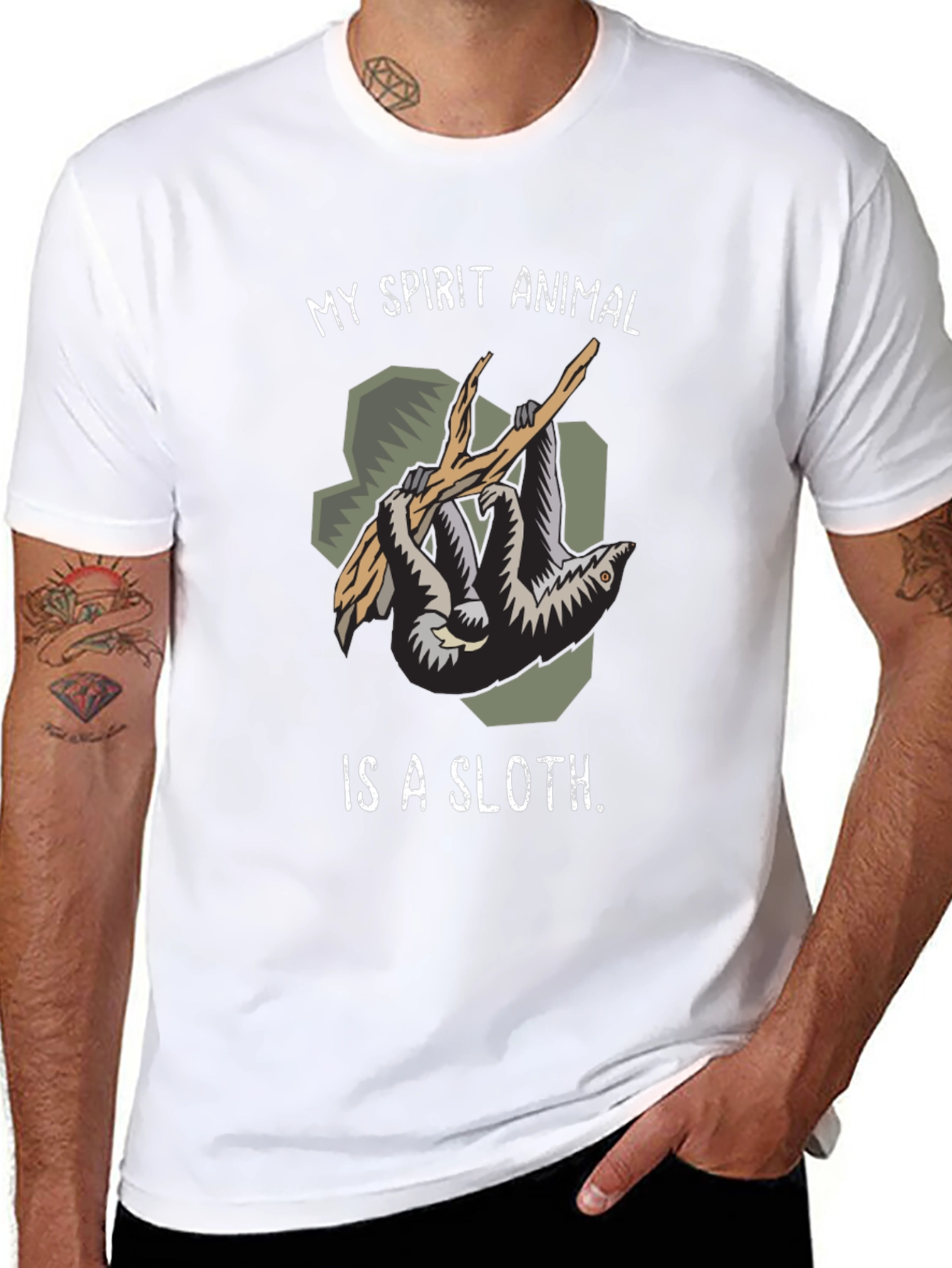 My Spirit Animal Sloth Graphic T-Shirt