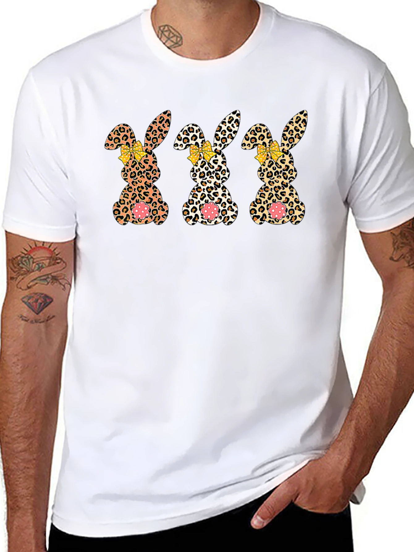Leopard Bunny Easter T-Shirt