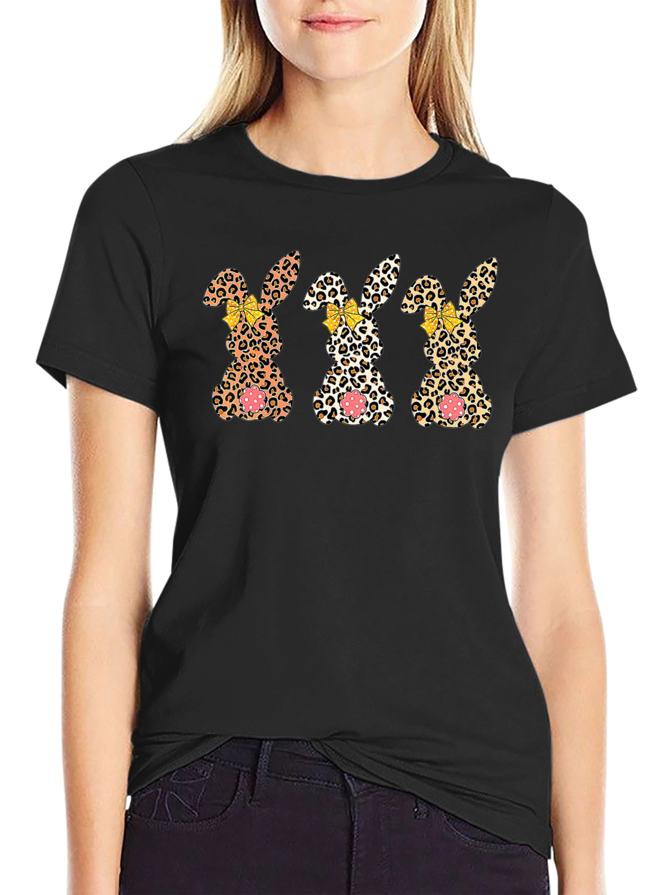 Leopard Bunny Easter T-Shirt
