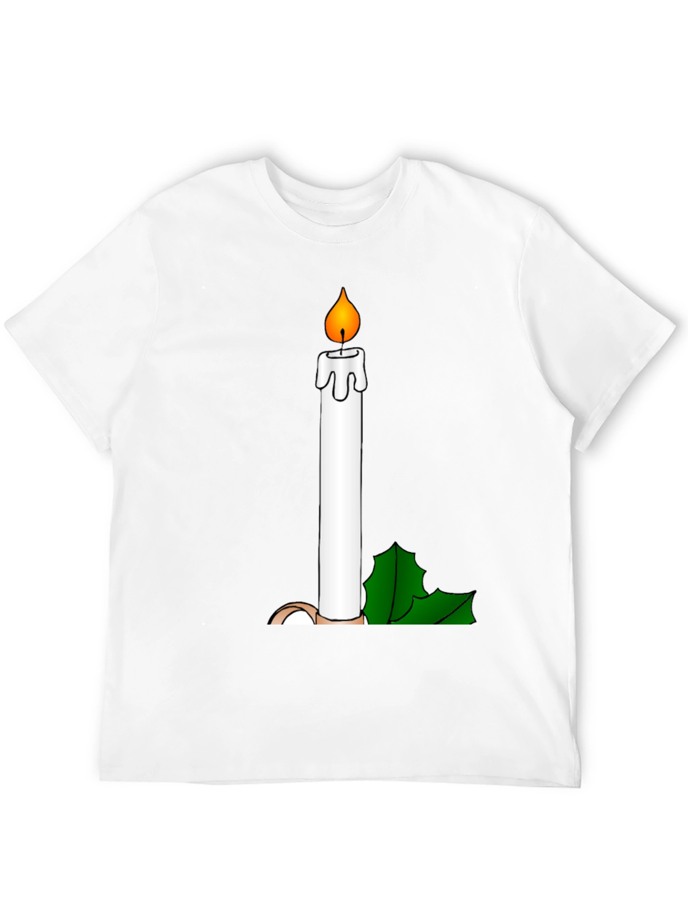 Candle T-Shirt - Whimsical Holiday Tee