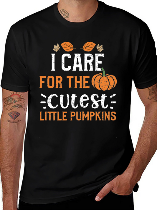 I Care For The Cutest Little Pumpkins T-Shirt