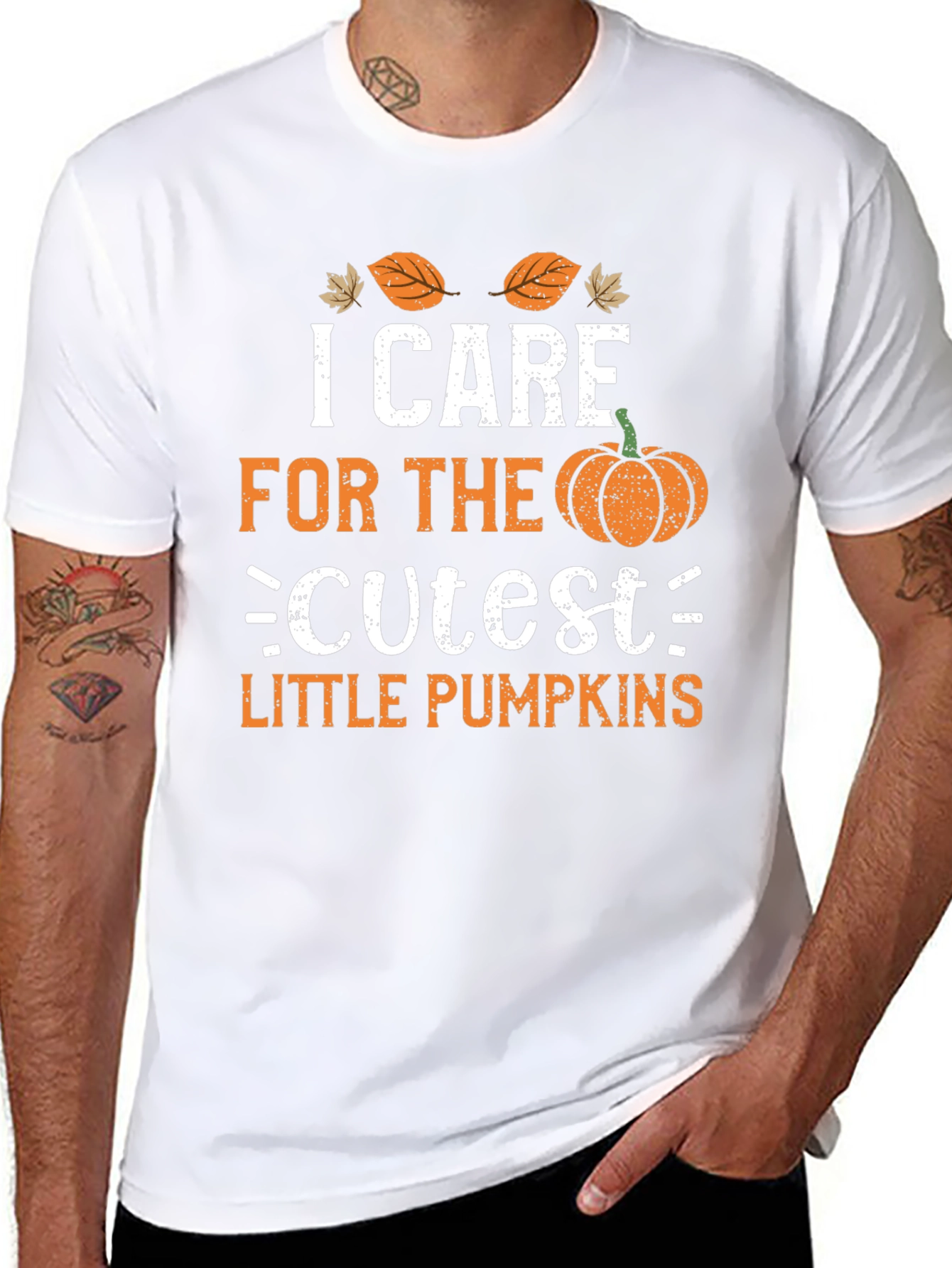 I Care For The Cutest Little Pumpkins T-Shirt