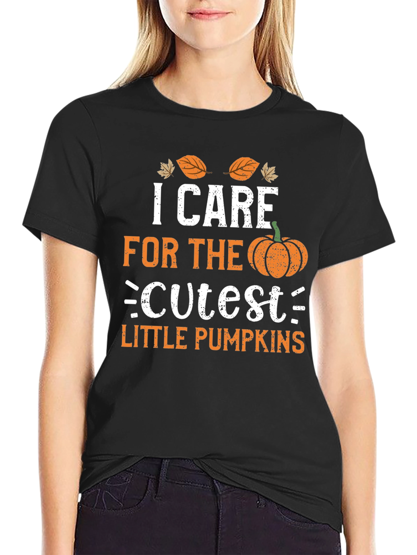 I Care For The Cutest Little Pumpkins T-Shirt