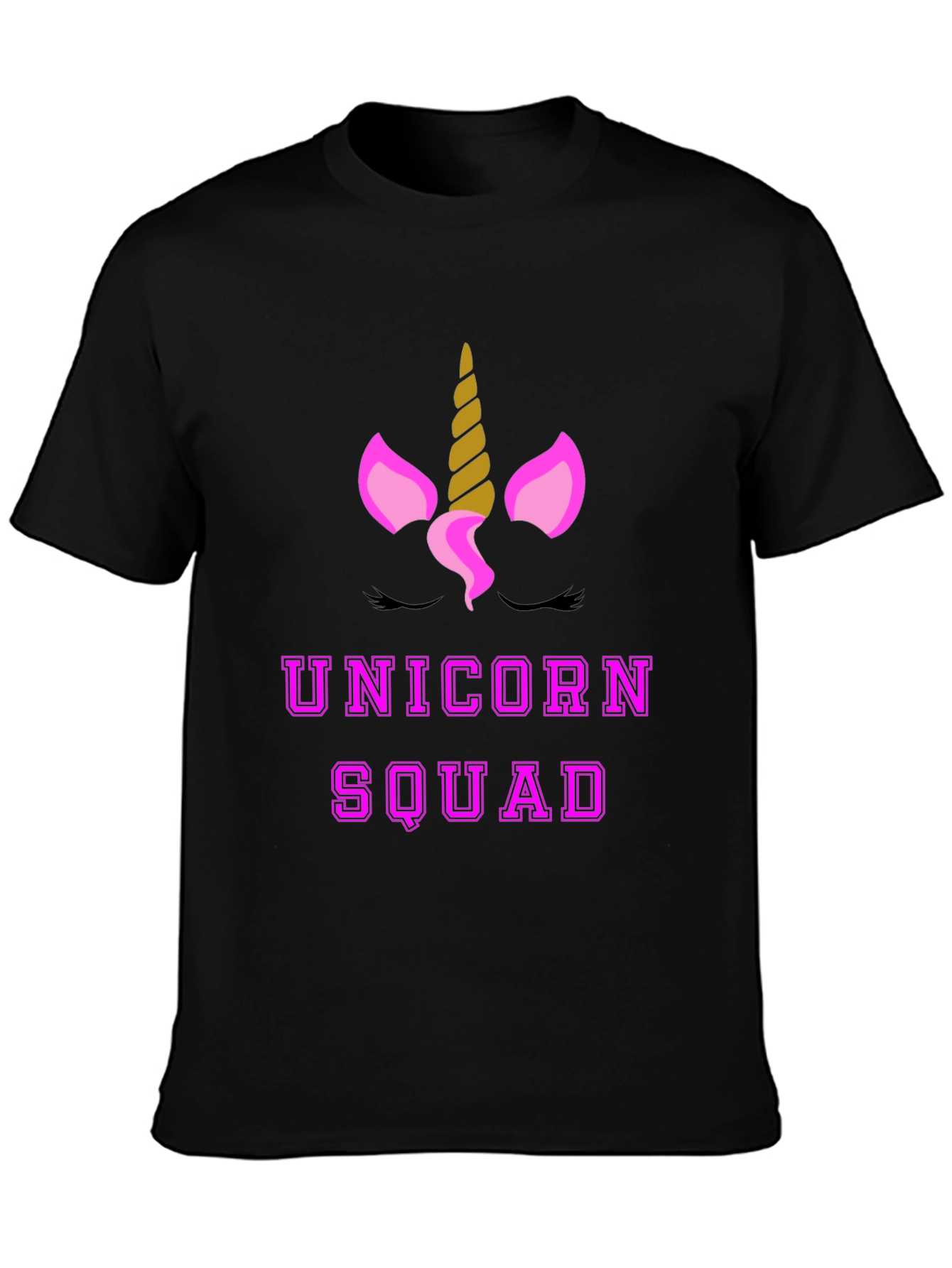 Unicorn Squad Graphic Tee - Black