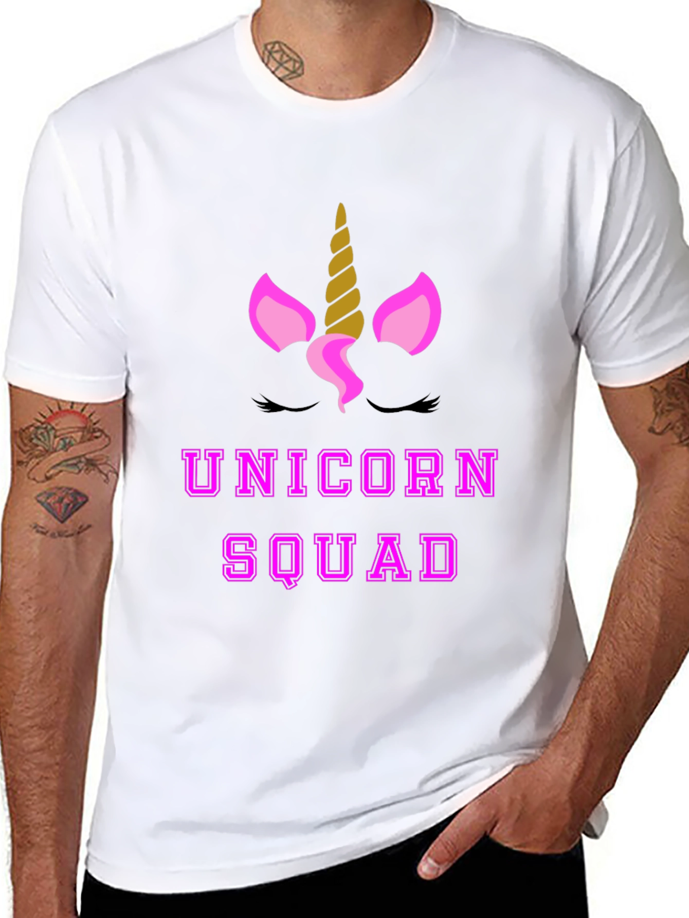 Unicorn Squad Graphic Tee - Black