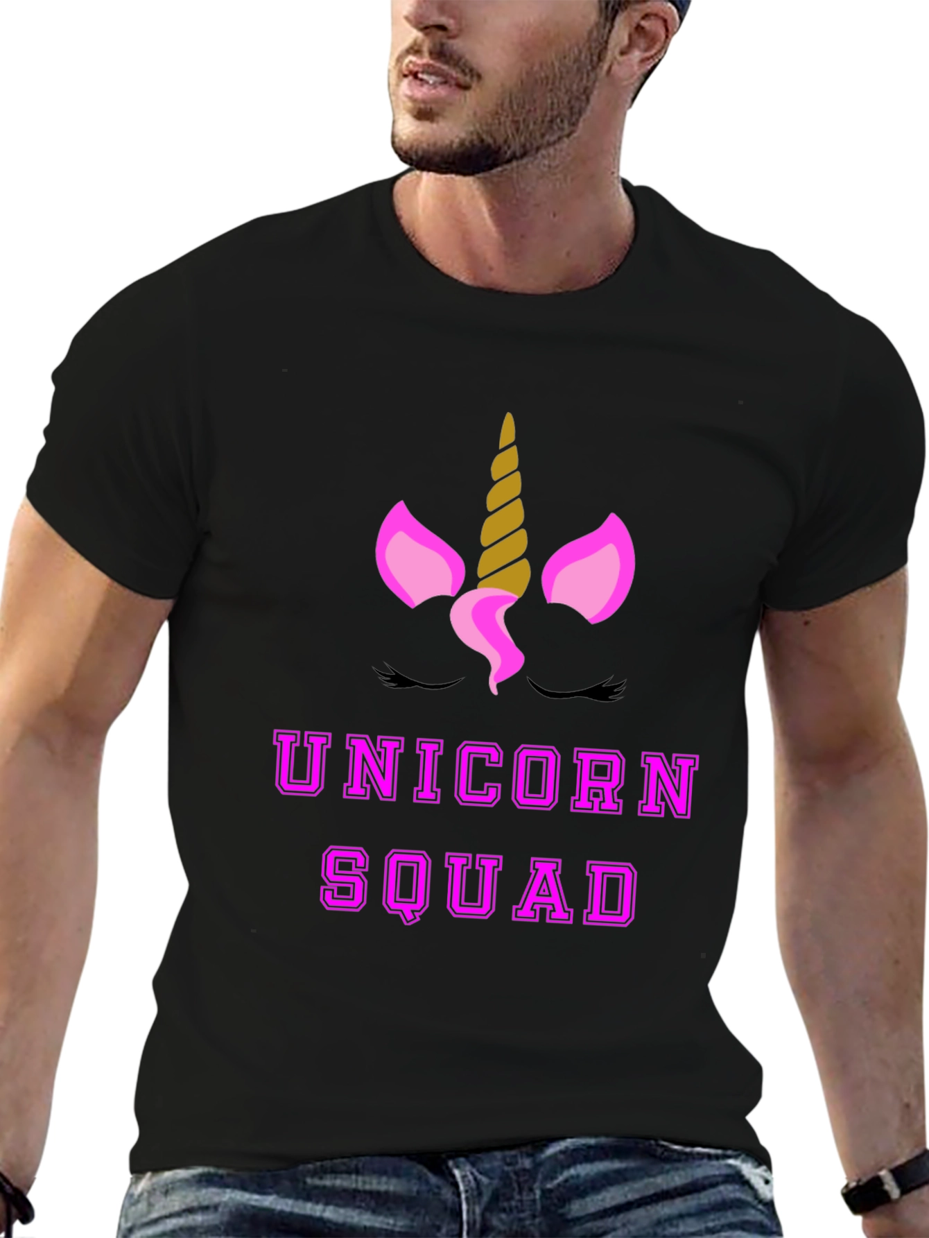 Unicorn Squad Graphic Tee - Black